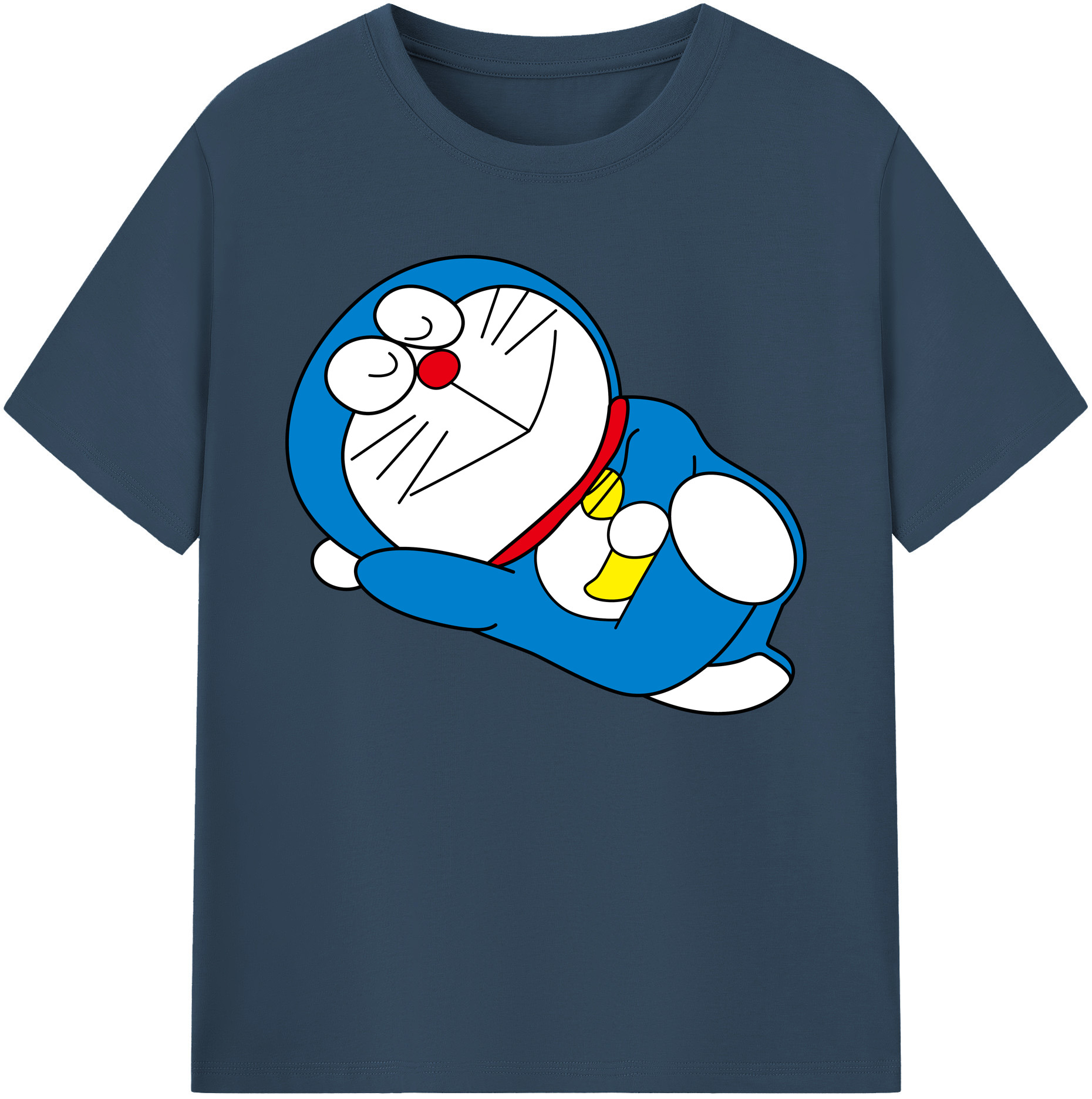 （画像用） ドラえもん Doraemon 綿100％ メンズ半袖Tシャツ｜肌触りやわらか＆通気性