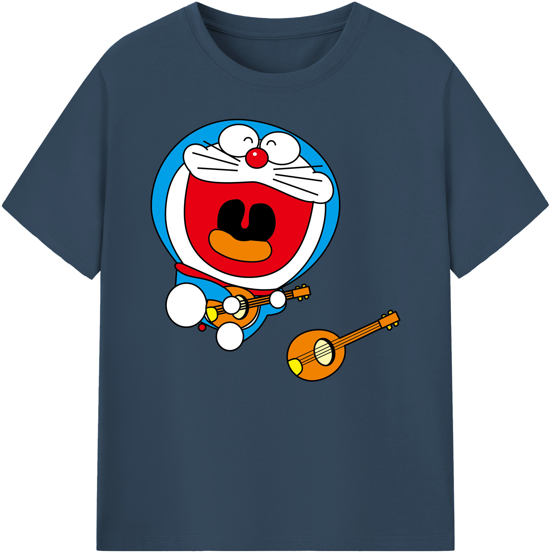 （画像用） ドラえもん Doraemon 綿100％ メンズ半袖Tシャツ｜肌触りやわらか＆通気性
