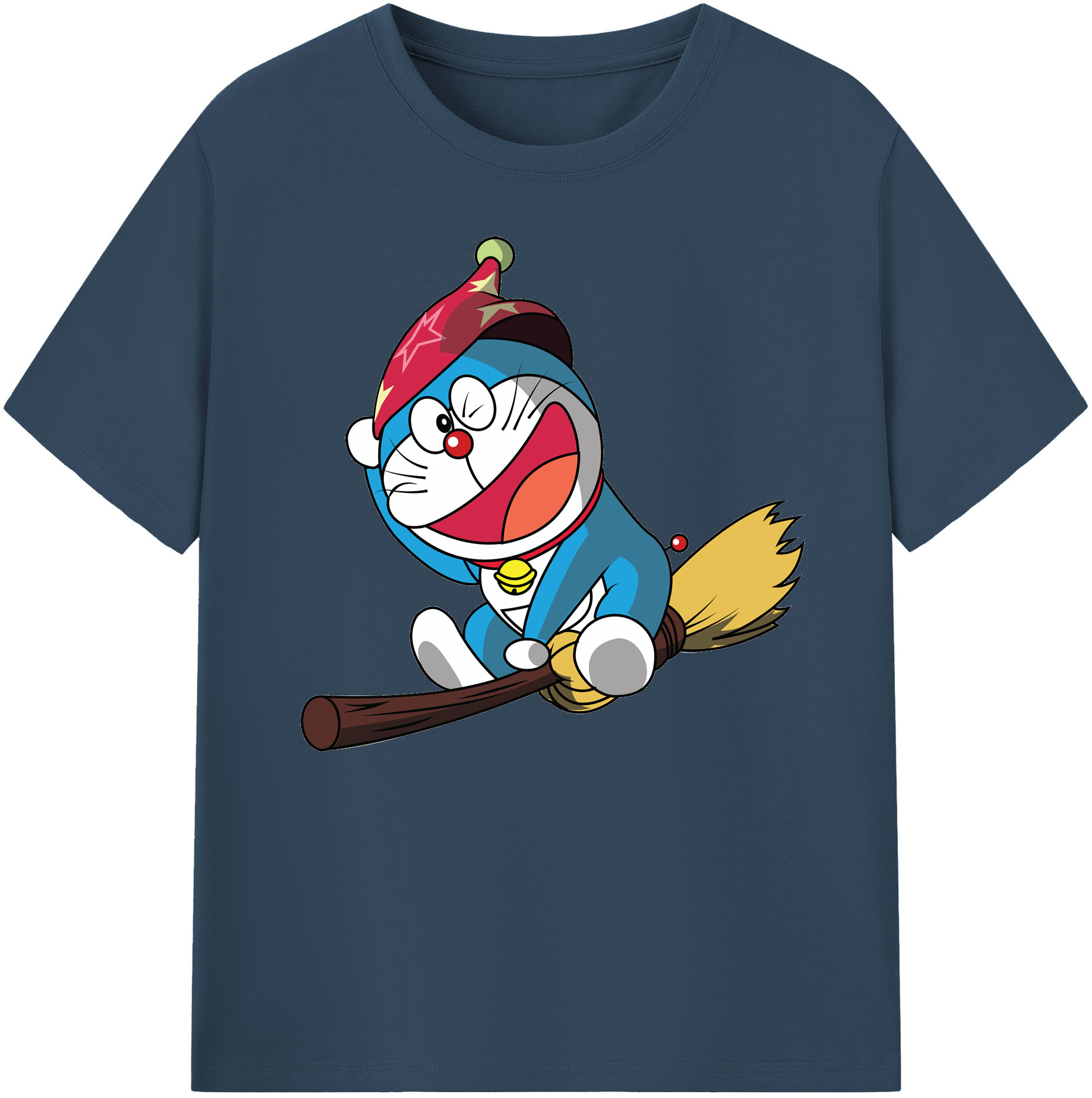 （画像用） ドラえもん Doraemon 綿100％ メンズ半袖Tシャツ｜肌触りやわらか＆通気性