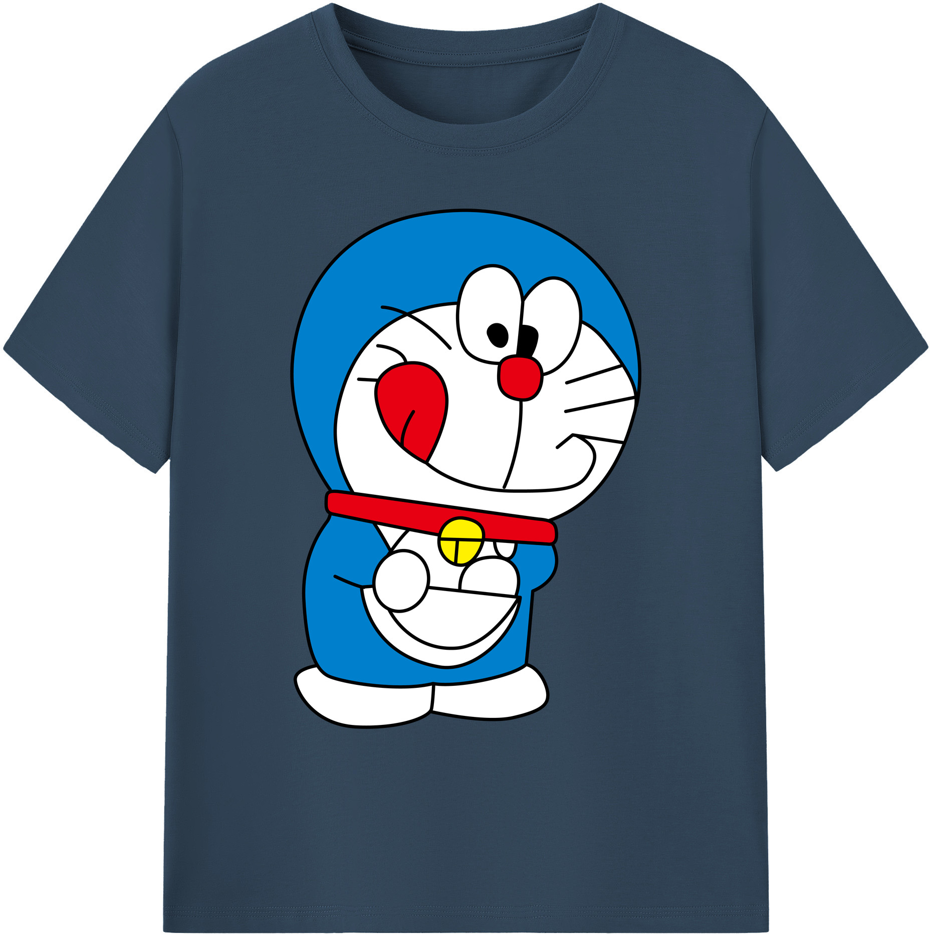 （画像用） ドラえもん Doraemon 綿100％ メンズ半袖Tシャツ｜肌触りやわらか＆通気性