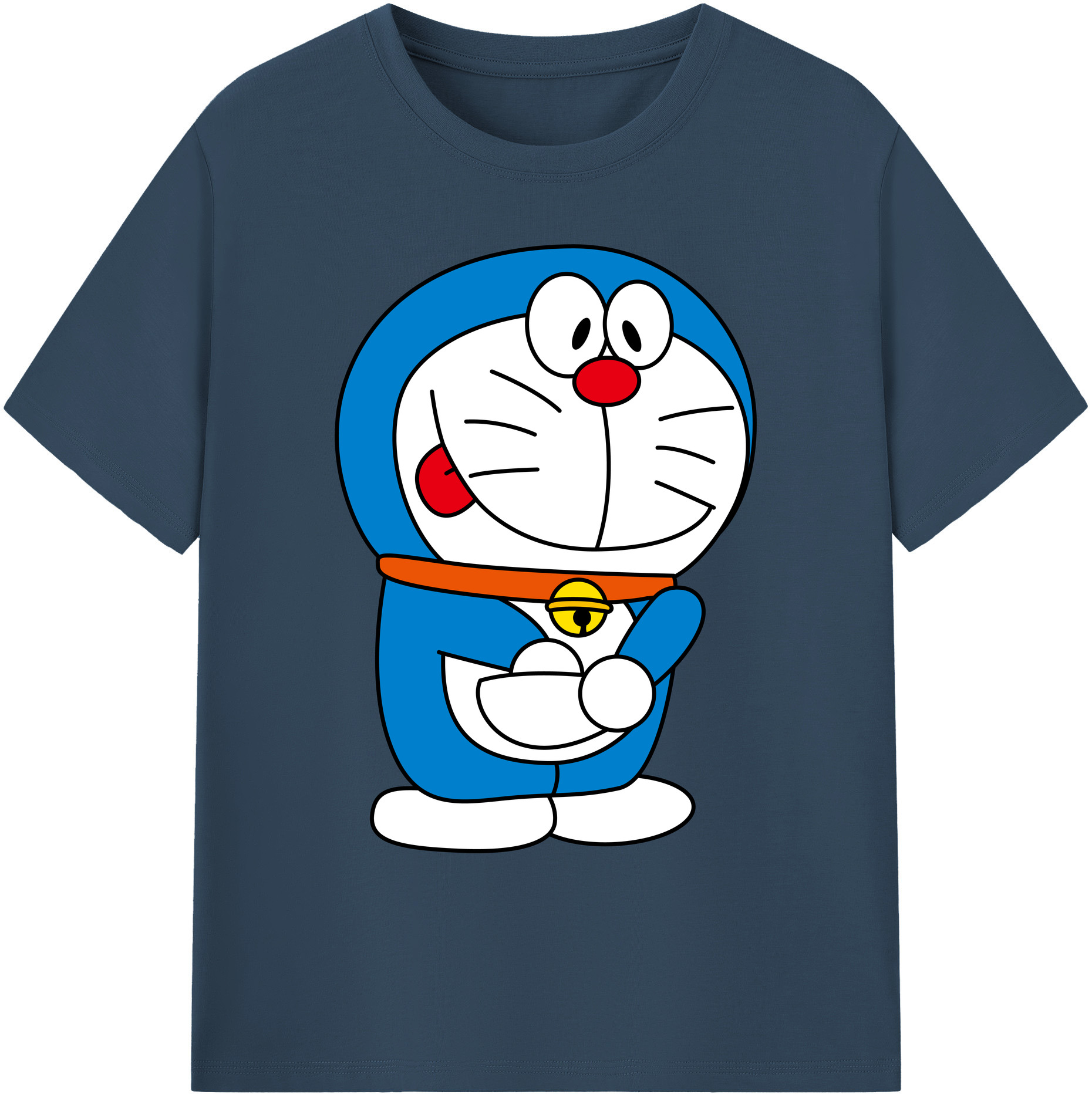 （画像用） ドラえもん Doraemon 綿100％ メンズ半袖Tシャツ｜肌触りやわらか＆通気性