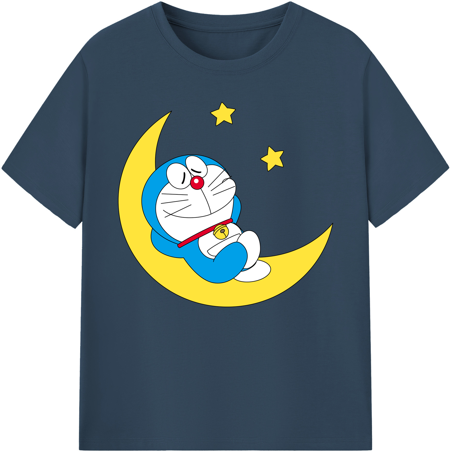（画像用） ドラえもん Doraemon 綿100％ メンズ半袖Tシャツ｜肌触りやわらか＆通気性