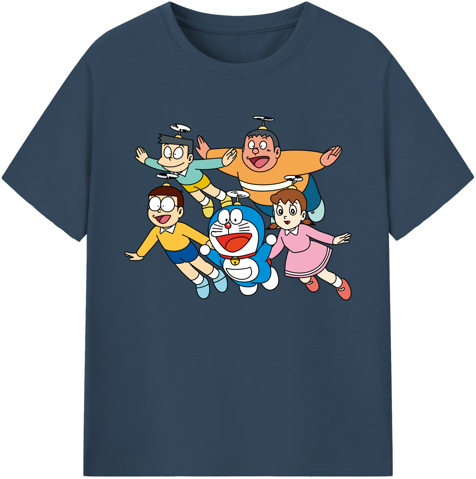 （画像用） ドラえもん 骨川 スネ夫 Doraemon Honekawa Suneo 綿100％ メンズ半袖Tシャツ｜肌触りやわらか＆通気性