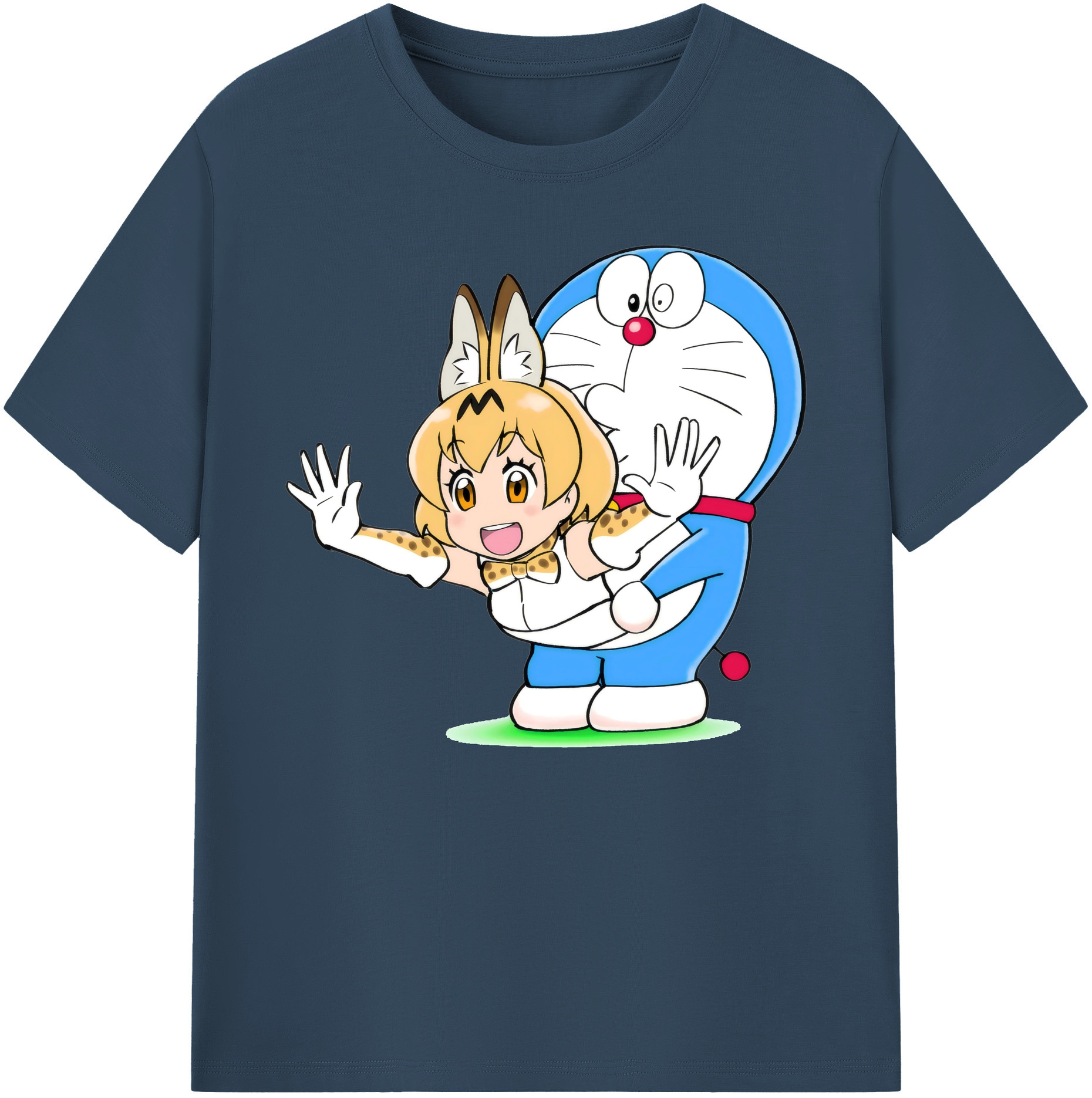 （画像用） ドラえもん Doraemon 綿100％ メンズ半袖Tシャツ｜肌触りやわらか＆通気性