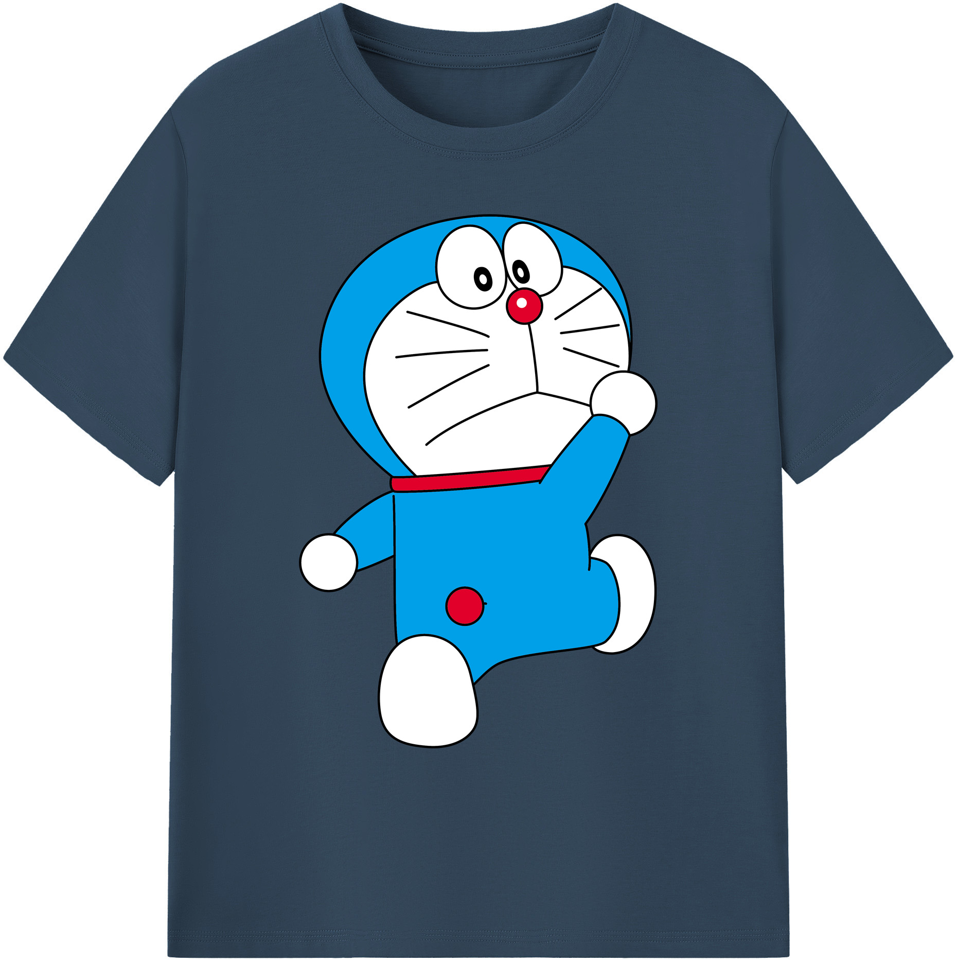 （画像用） ドラえもん Doraemon 綿100％ メンズ半袖Tシャツ｜肌触りやわらか＆通気性