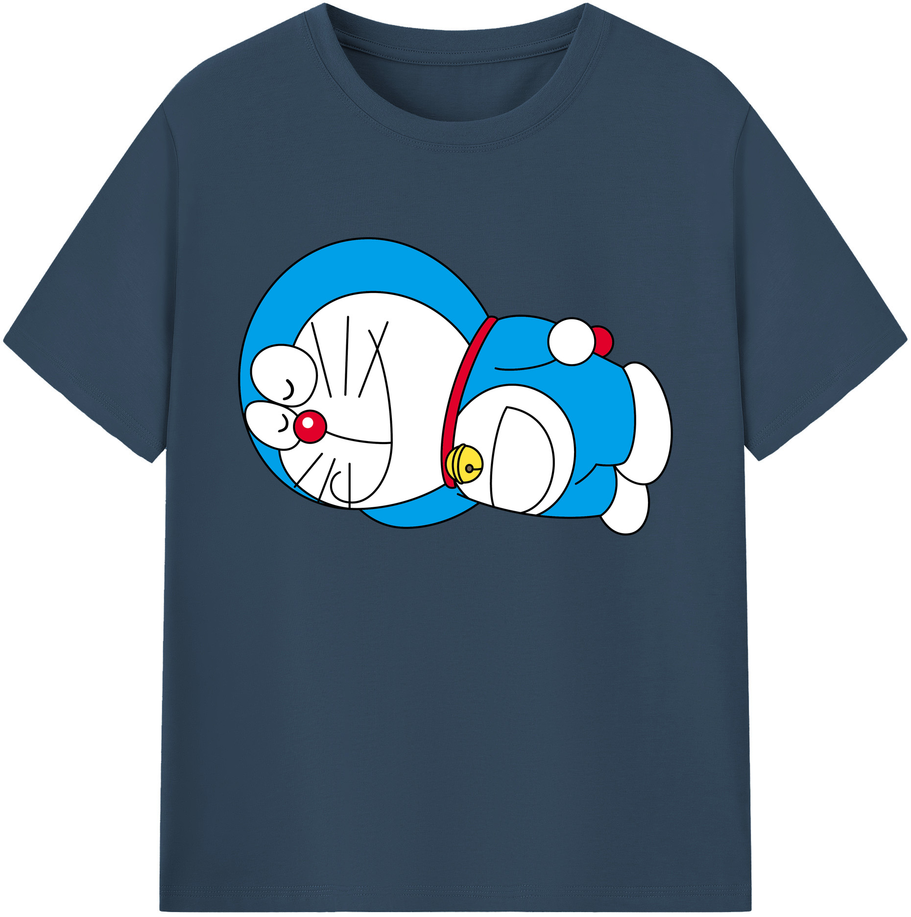 （画像用） ドラえもん Doraemon 綿100％ メンズ半袖Tシャツ｜肌触りやわらか＆通気性