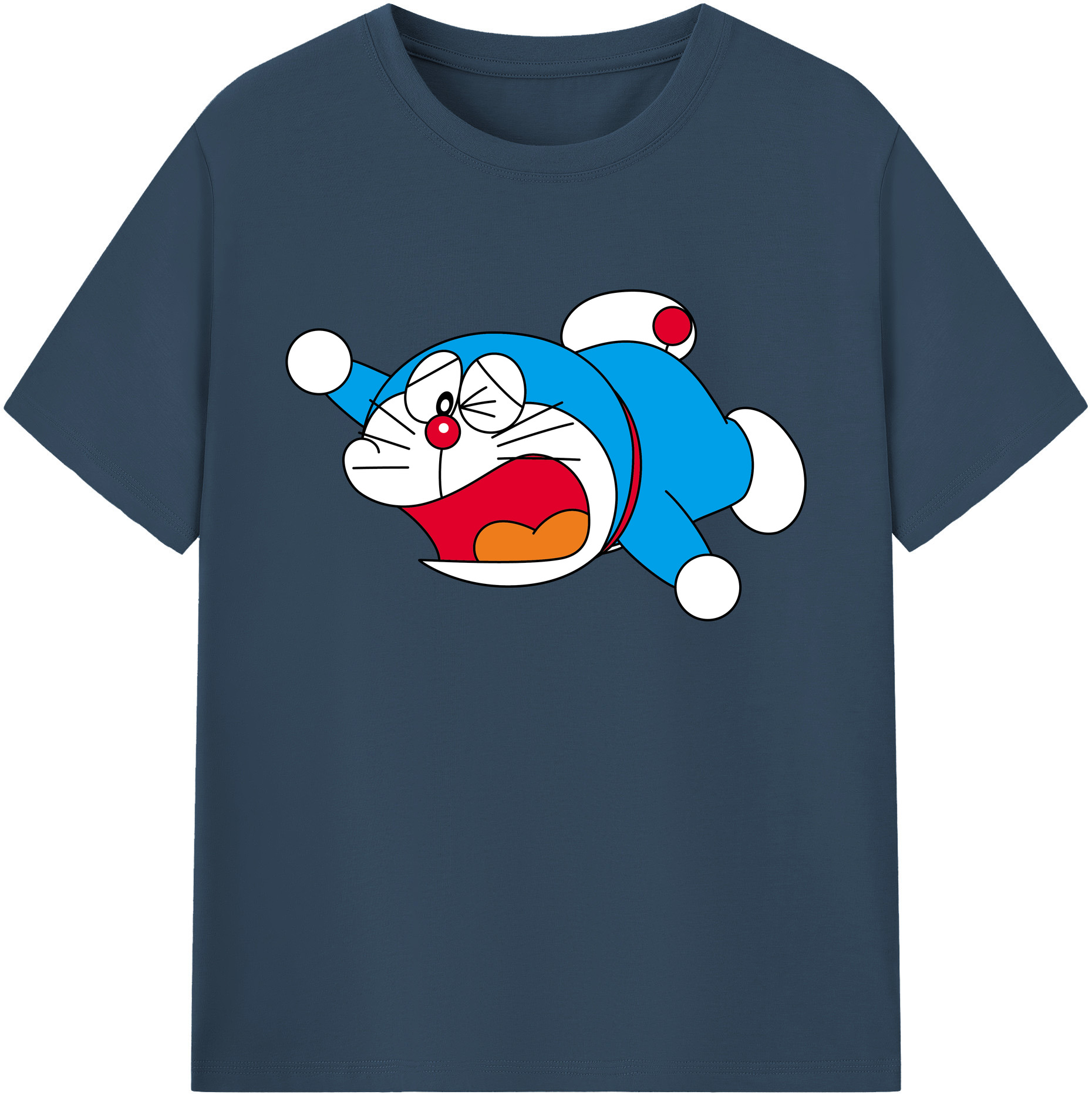 （画像用） ドラえもん Doraemon 綿100％ メンズ半袖Tシャツ｜肌触りやわらか＆通気性