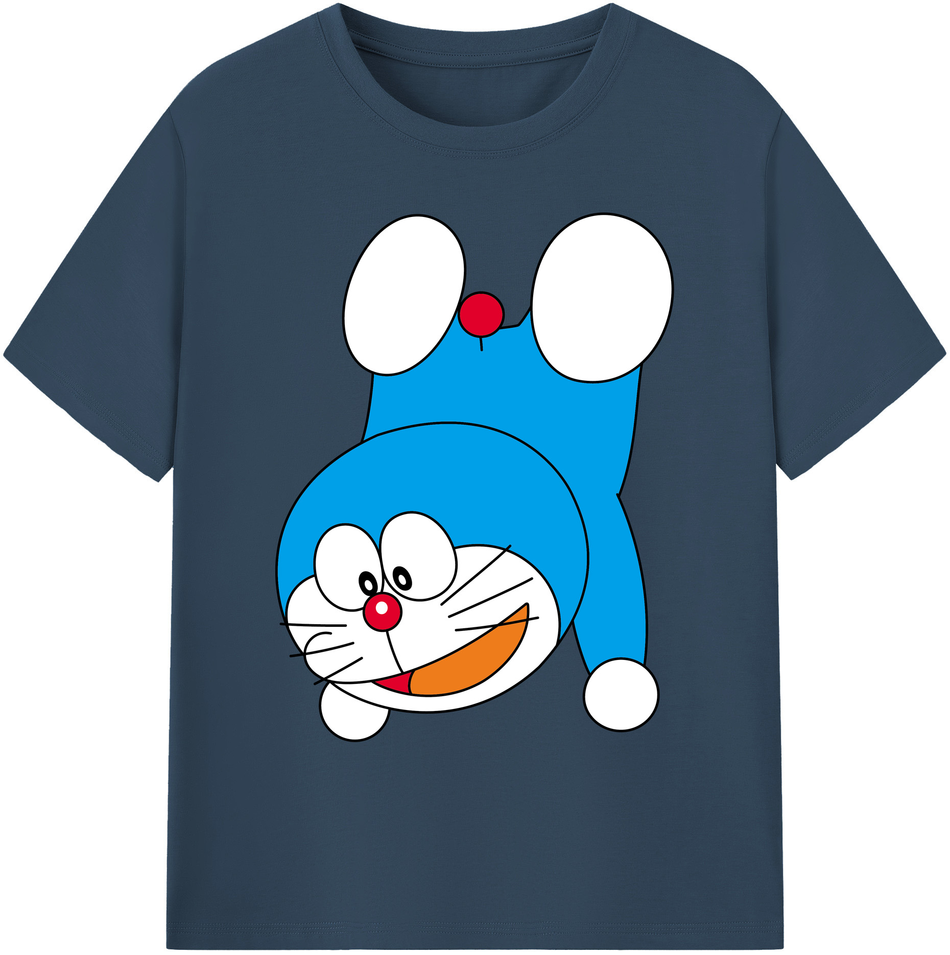 （画像用） ドラえもん Doraemon 綿100％ メンズ半袖Tシャツ｜肌触りやわらか＆通気性