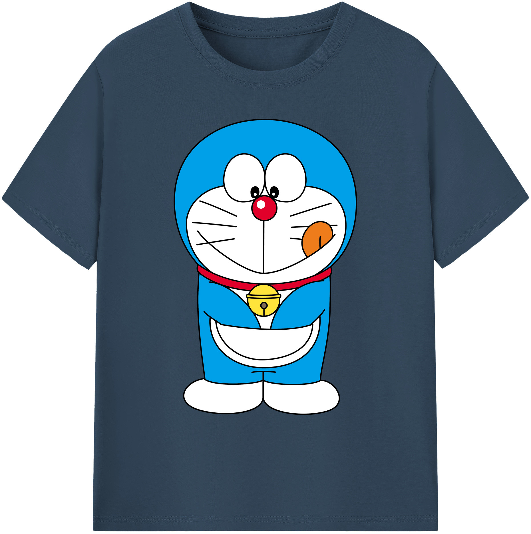 （画像用） ドラえもん Doraemon 綿100％ メンズ半袖Tシャツ｜肌触りやわらか＆通気性