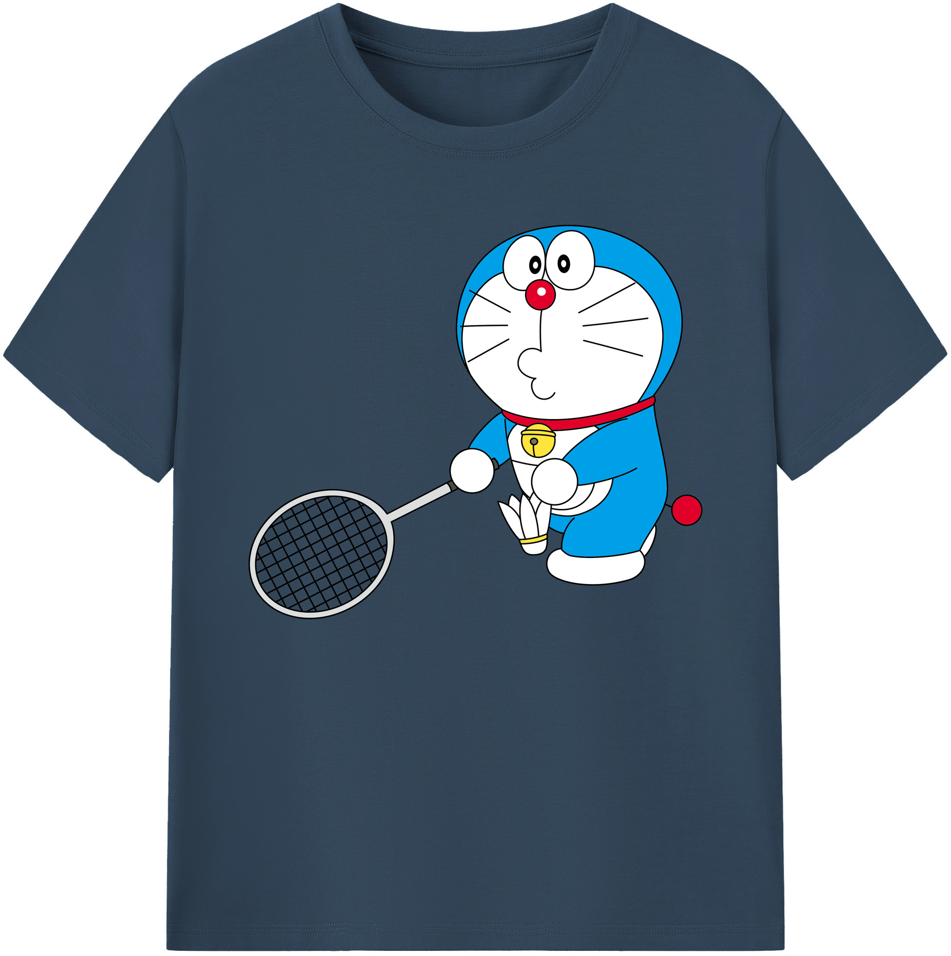 （画像用） ドラえもん Doraemon 綿100％ メンズ半袖Tシャツ｜肌触りやわらか＆通気性