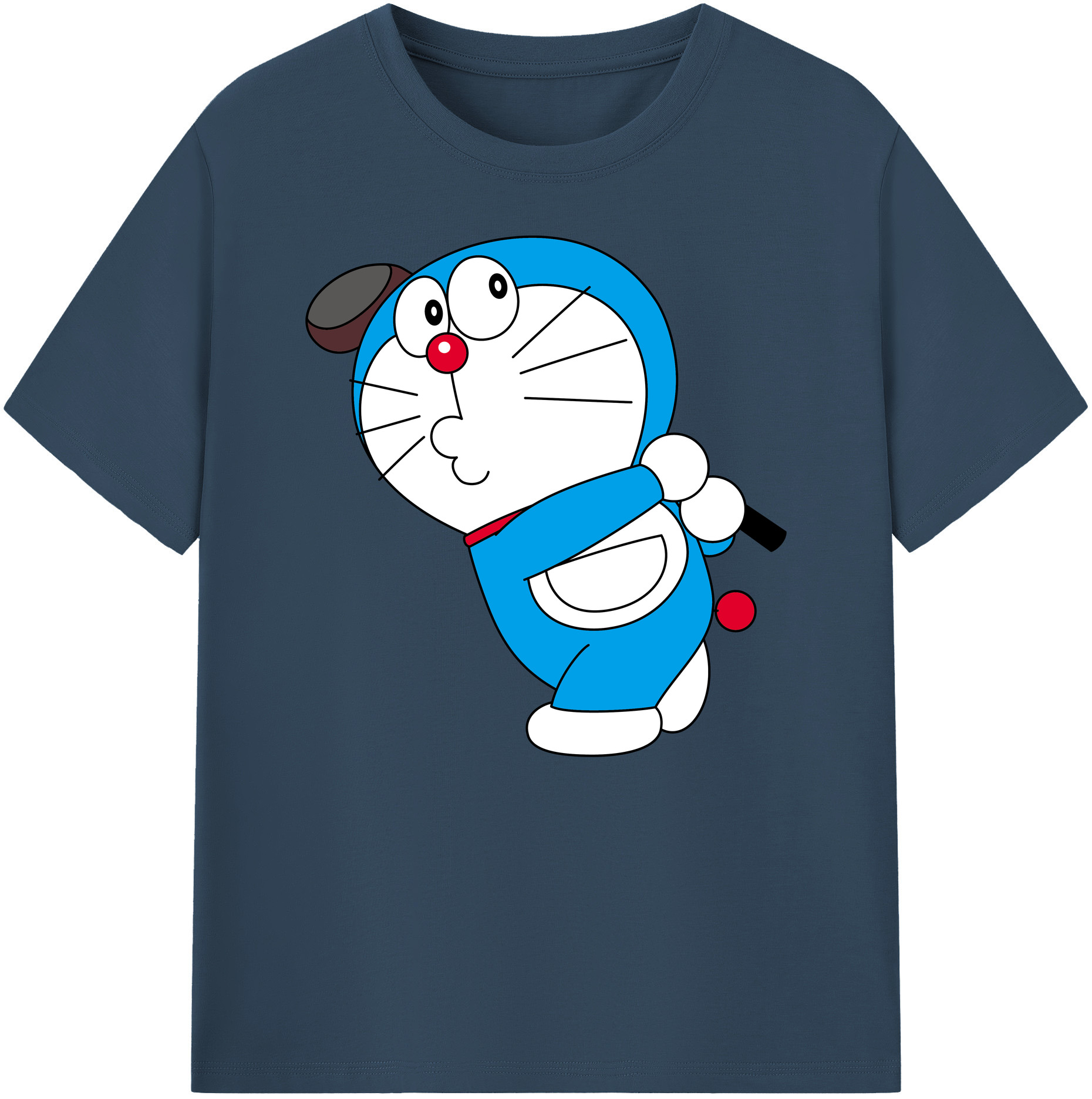 （画像用） ドラえもん Doraemon 綿100％ メンズ半袖Tシャツ｜肌触りやわらか＆通気性