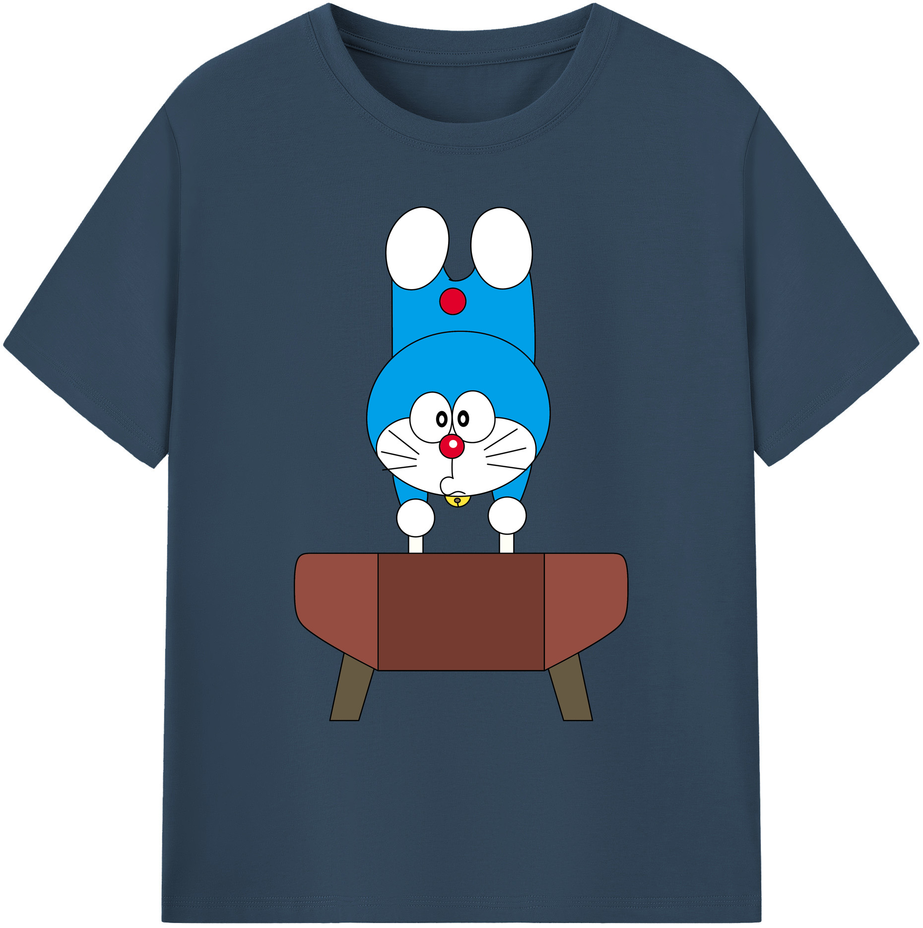 （画像用） ドラえもん Doraemon 綿100％ メンズ半袖Tシャツ｜肌触りやわらか＆通気性
