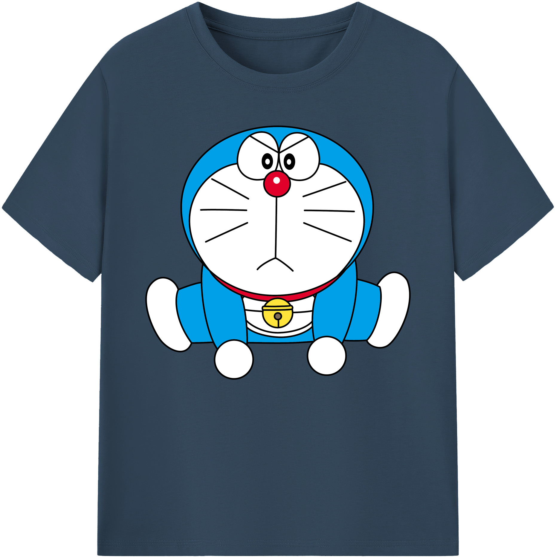 （画像用） ドラえもん Doraemon 綿100％ メンズ半袖Tシャツ｜肌触りやわらか＆通気性