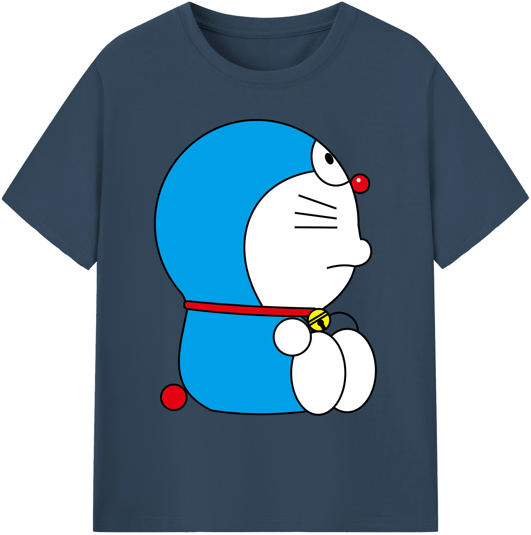（画像用） ドラえもん Doraemon 綿100％ メンズ半袖Tシャツ｜肌触りやわらか＆通気性
