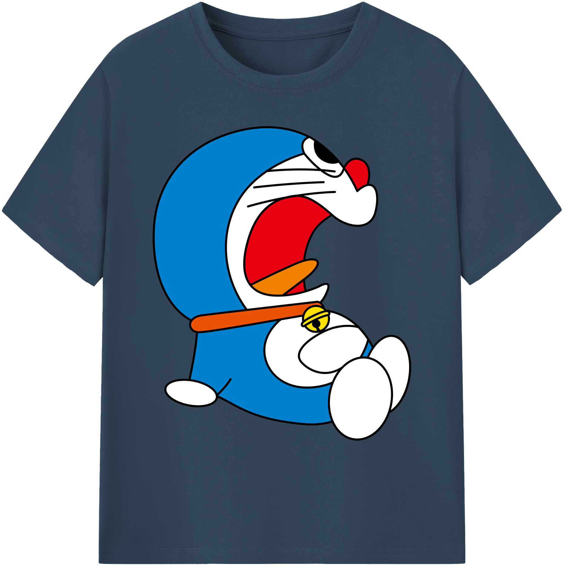 （画像用） ドラえもん Doraemon 綿100％ メンズ半袖Tシャツ｜肌触りやわらか＆通気性