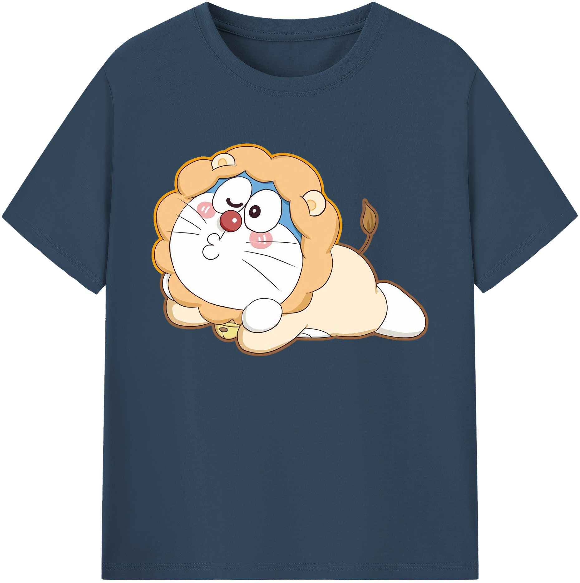 （画像用） ドラえもん Doraemon 綿100％ メンズ半袖Tシャツ｜肌触りやわらか＆通気性