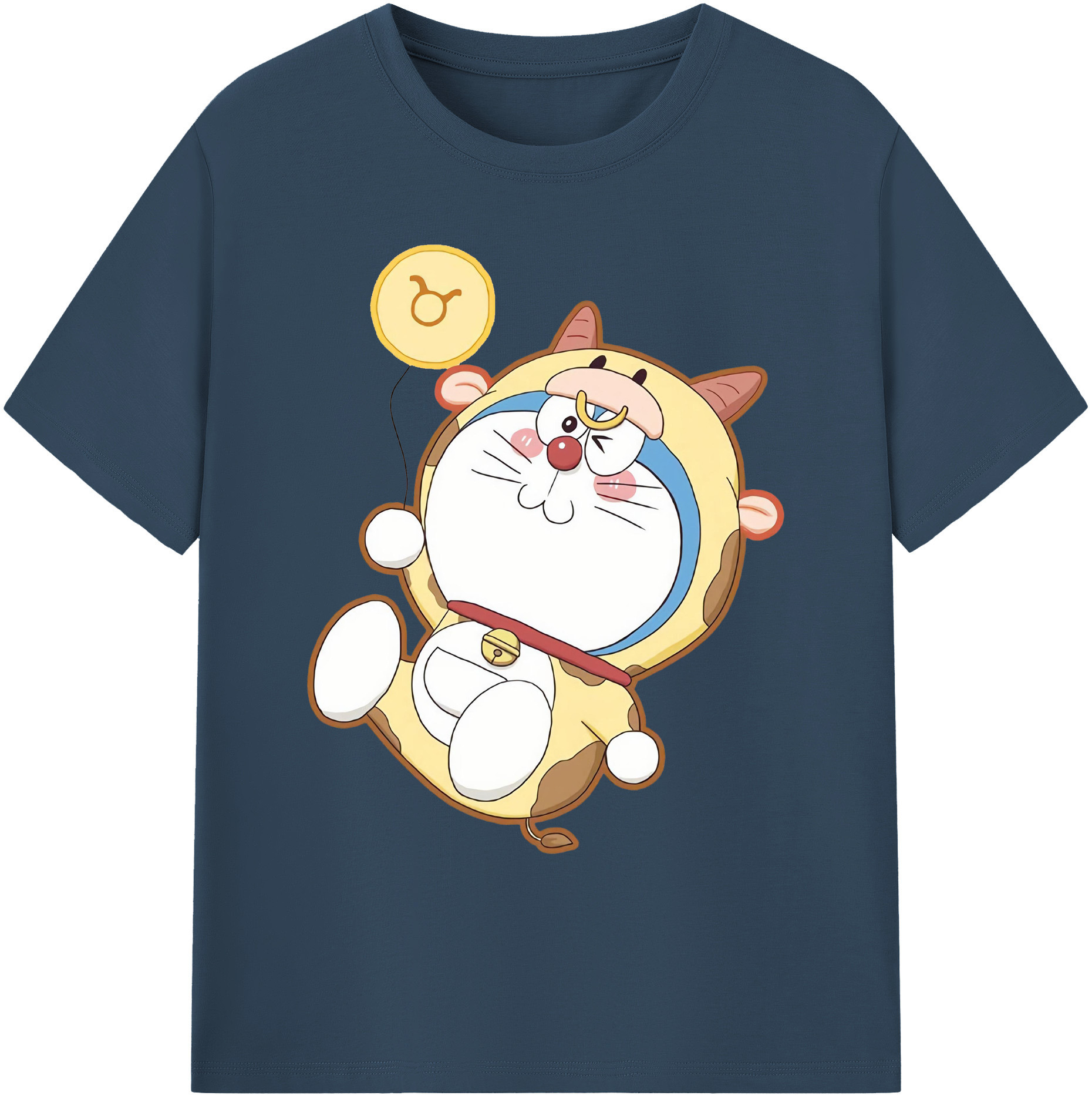 （画像用） ドラえもん Doraemon 綿100％ メンズ半袖Tシャツ｜肌触りやわらか＆通気性