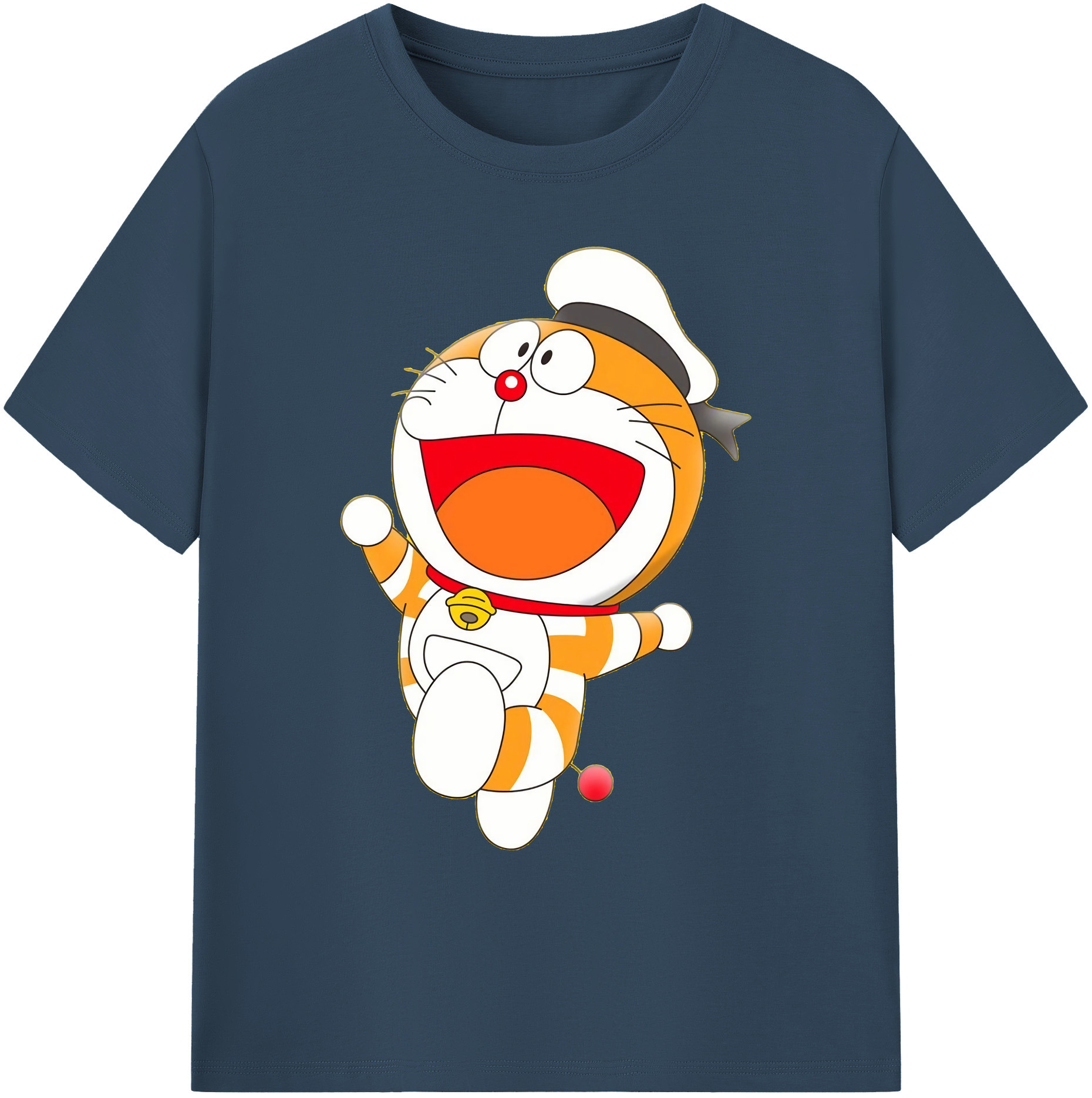 （画像用） ドラえもん Doraemon 綿100％ メンズ半袖Tシャツ｜肌触りやわらか＆通気性