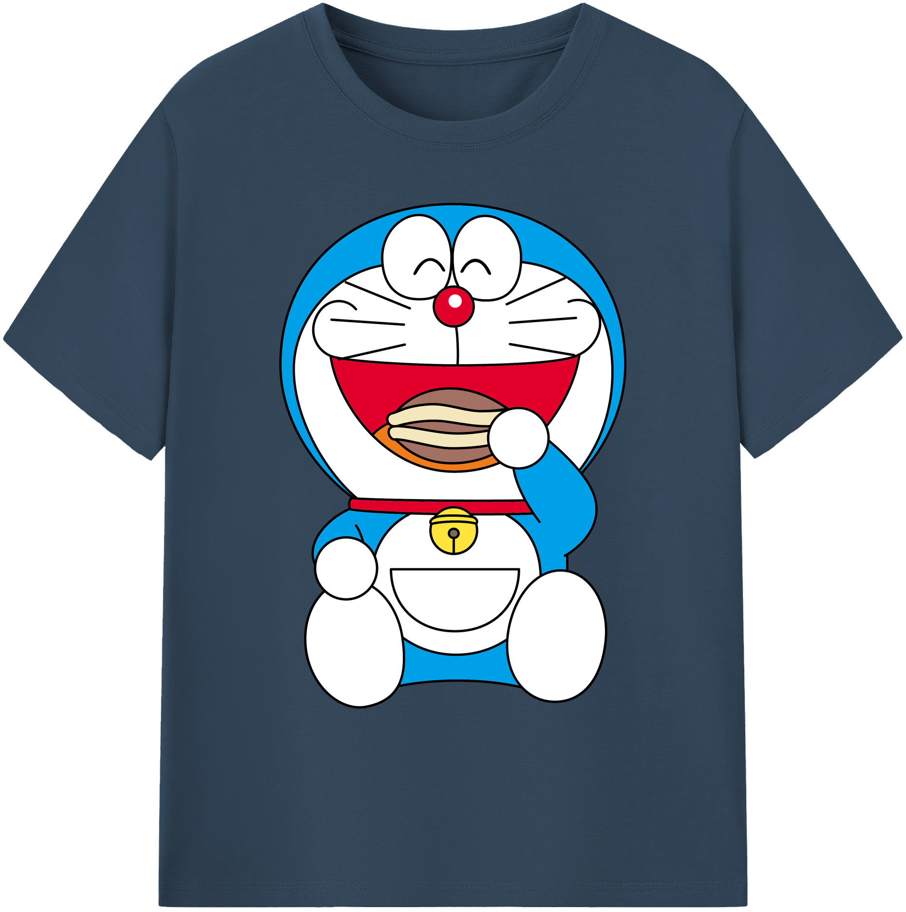 （画像用） ドラえもん Doraemon 綿100％ メンズ半袖Tシャツ｜肌触りやわらか＆通気性