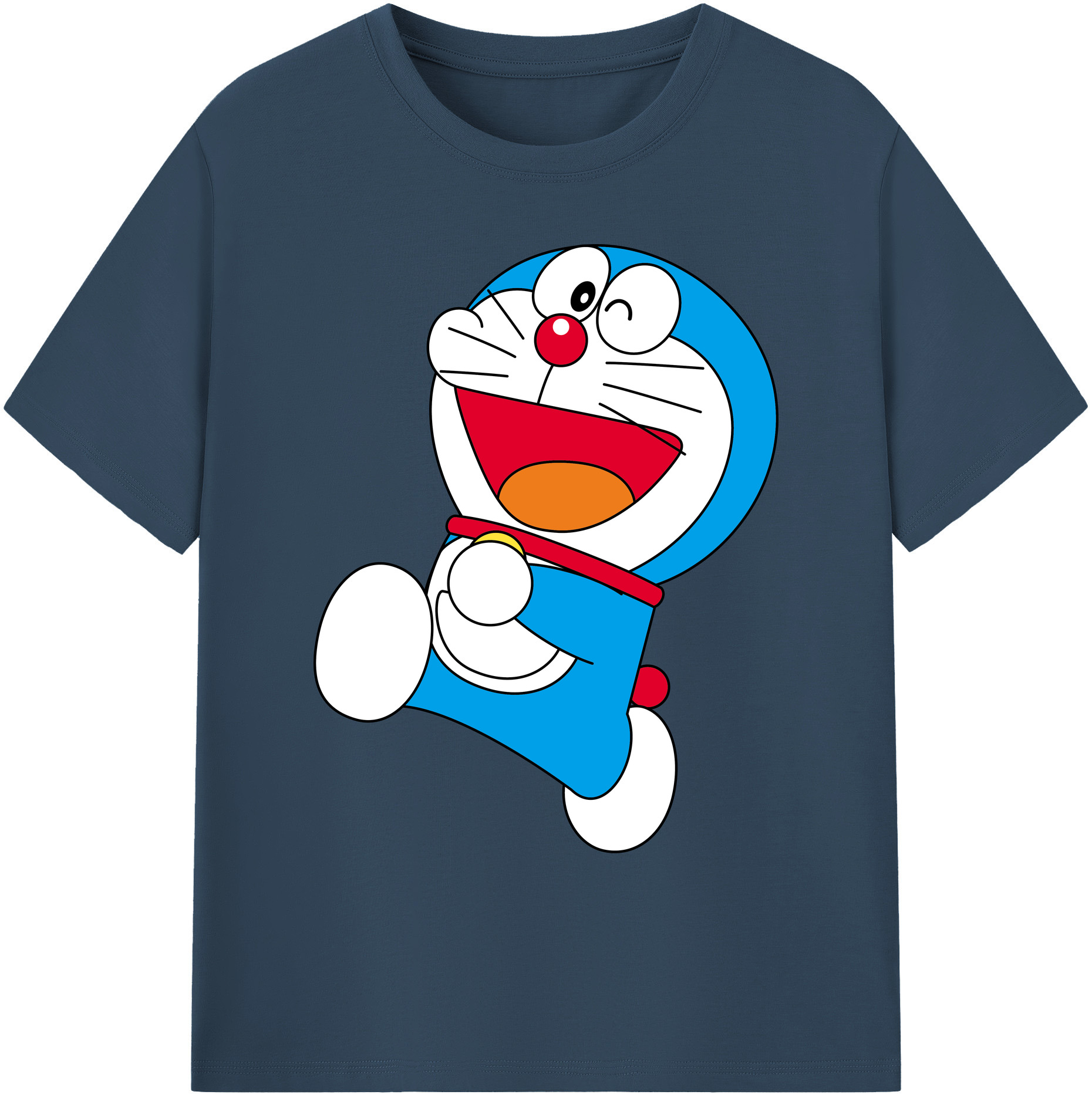 （画像用） ドラえもん Doraemon 綿100％ メンズ半袖Tシャツ｜肌触りやわらか＆通気性