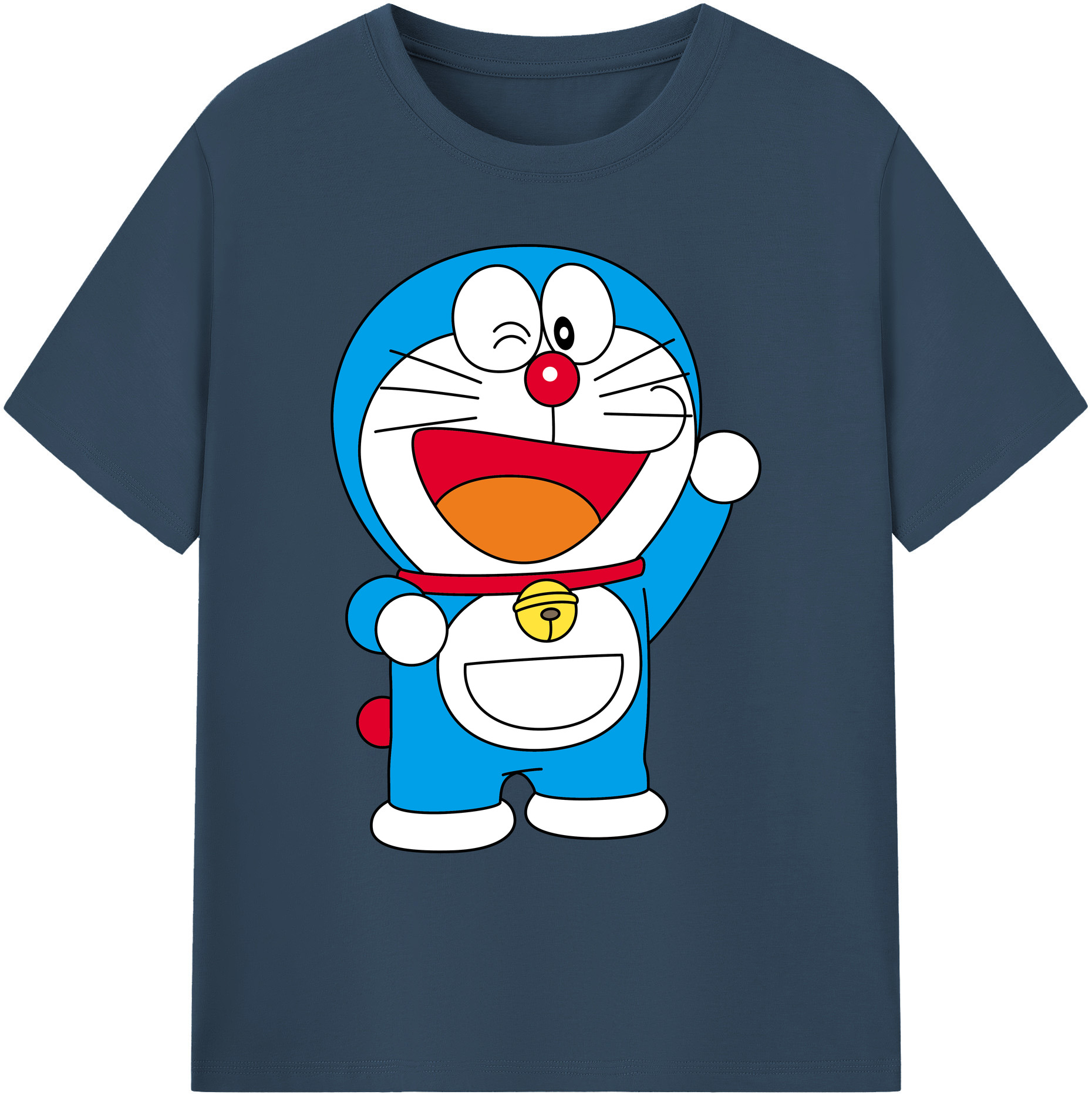 （画像用） ドラえもん Doraemon 綿100％ メンズ半袖Tシャツ｜肌触りやわらか＆通気性