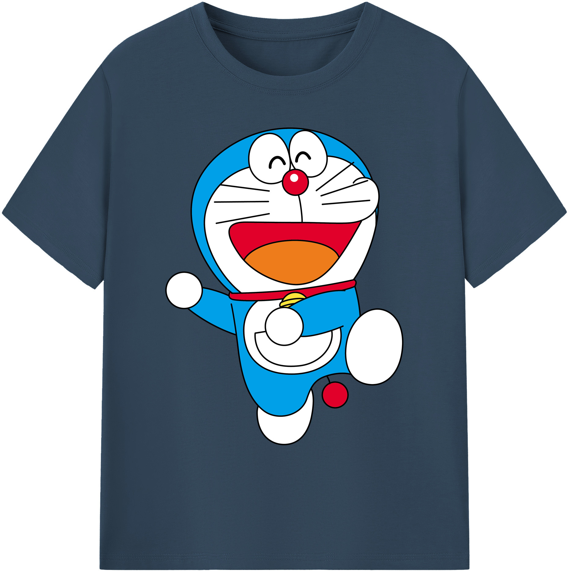 （画像用） ドラえもん Doraemon 綿100％ メンズ半袖Tシャツ｜肌触りやわらか＆通気性