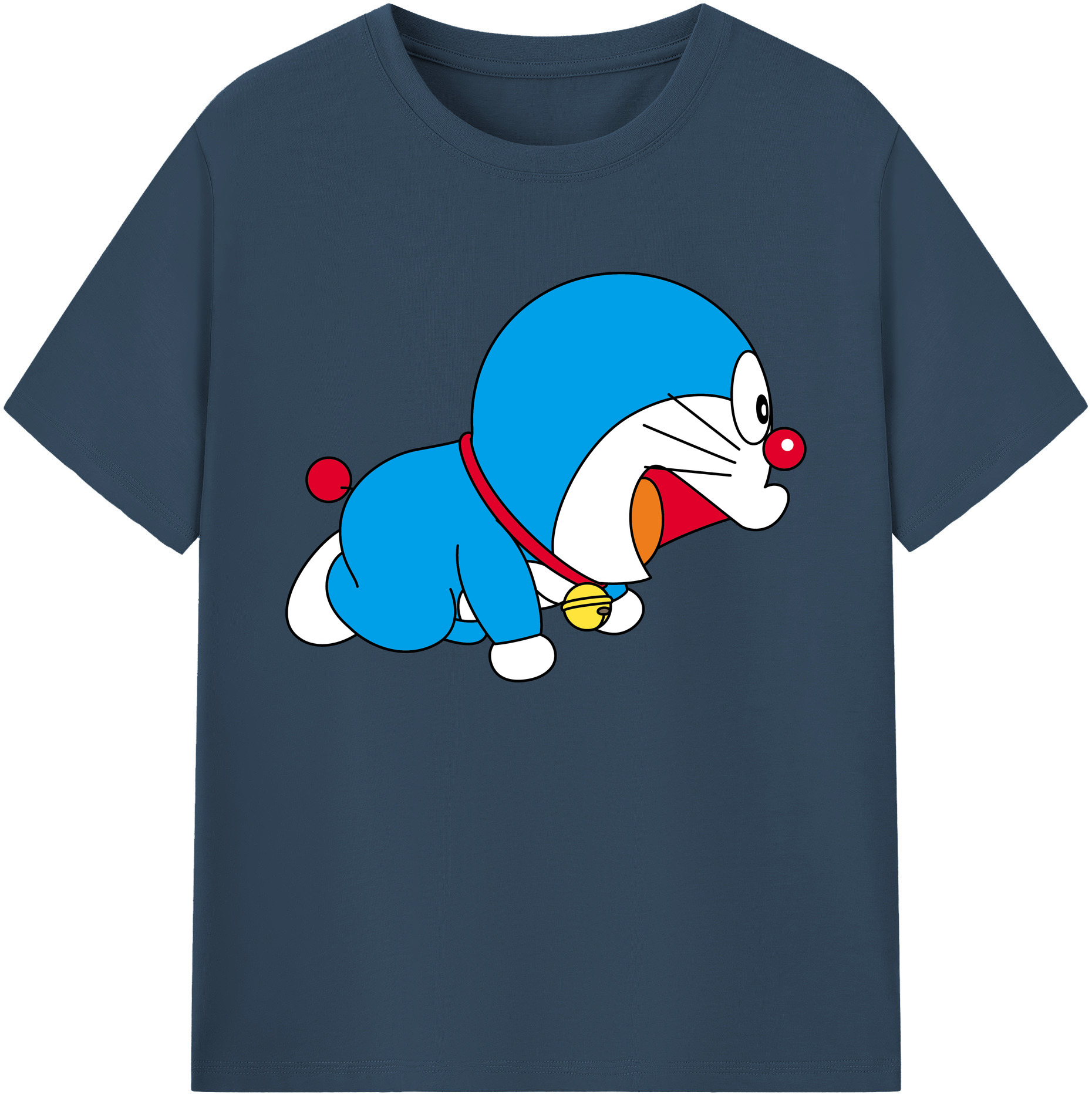 （画像用） ドラえもん Doraemon 綿100％ メンズ半袖Tシャツ｜肌触りやわらか＆通気性
