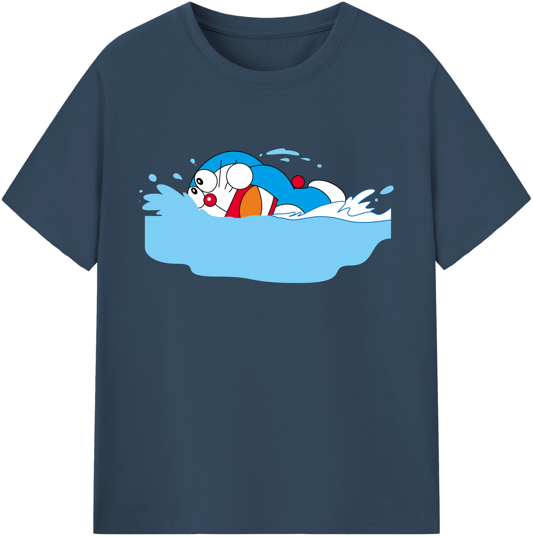 （画像用） ドラえもん Doraemon 綿100％ メンズ半袖Tシャツ｜肌触りやわらか＆通気性