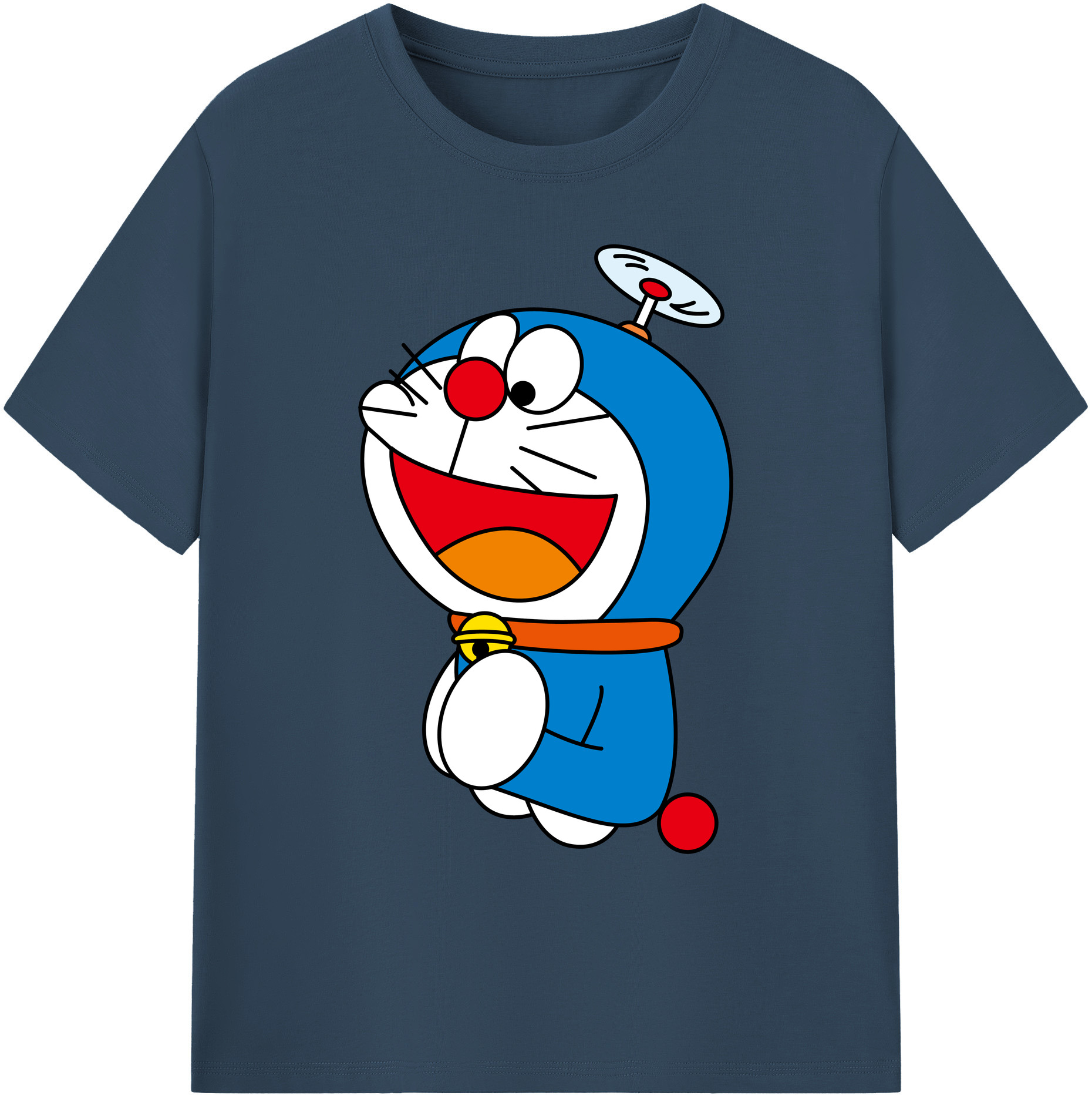 （画像用） ドラえもん Doraemon 綿100％ メンズ半袖Tシャツ｜肌触りやわらか＆通気性