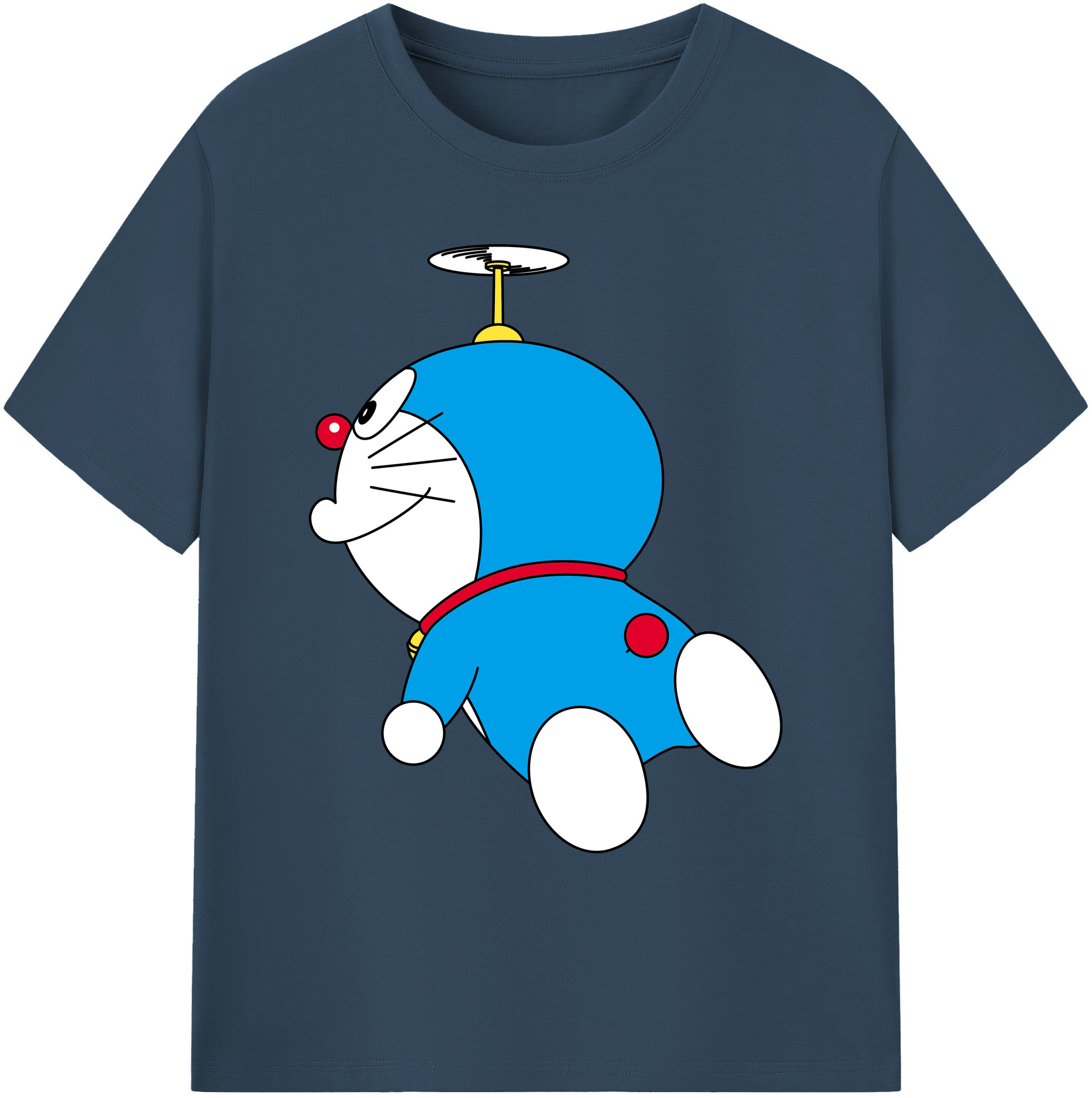 （画像用） ドラえもん Doraemon 綿100％ メンズ半袖Tシャツ｜肌触りやわらか＆通気性