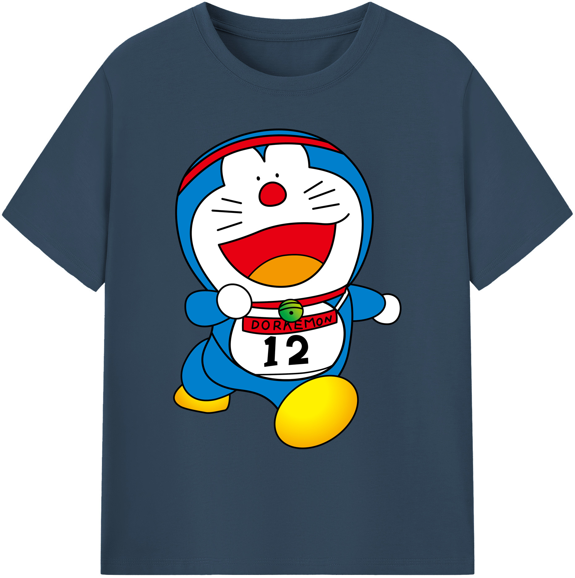 （画像用） ドラえもん Doraemon 綿100％ メンズ半袖Tシャツ｜肌触りやわらか＆通気性