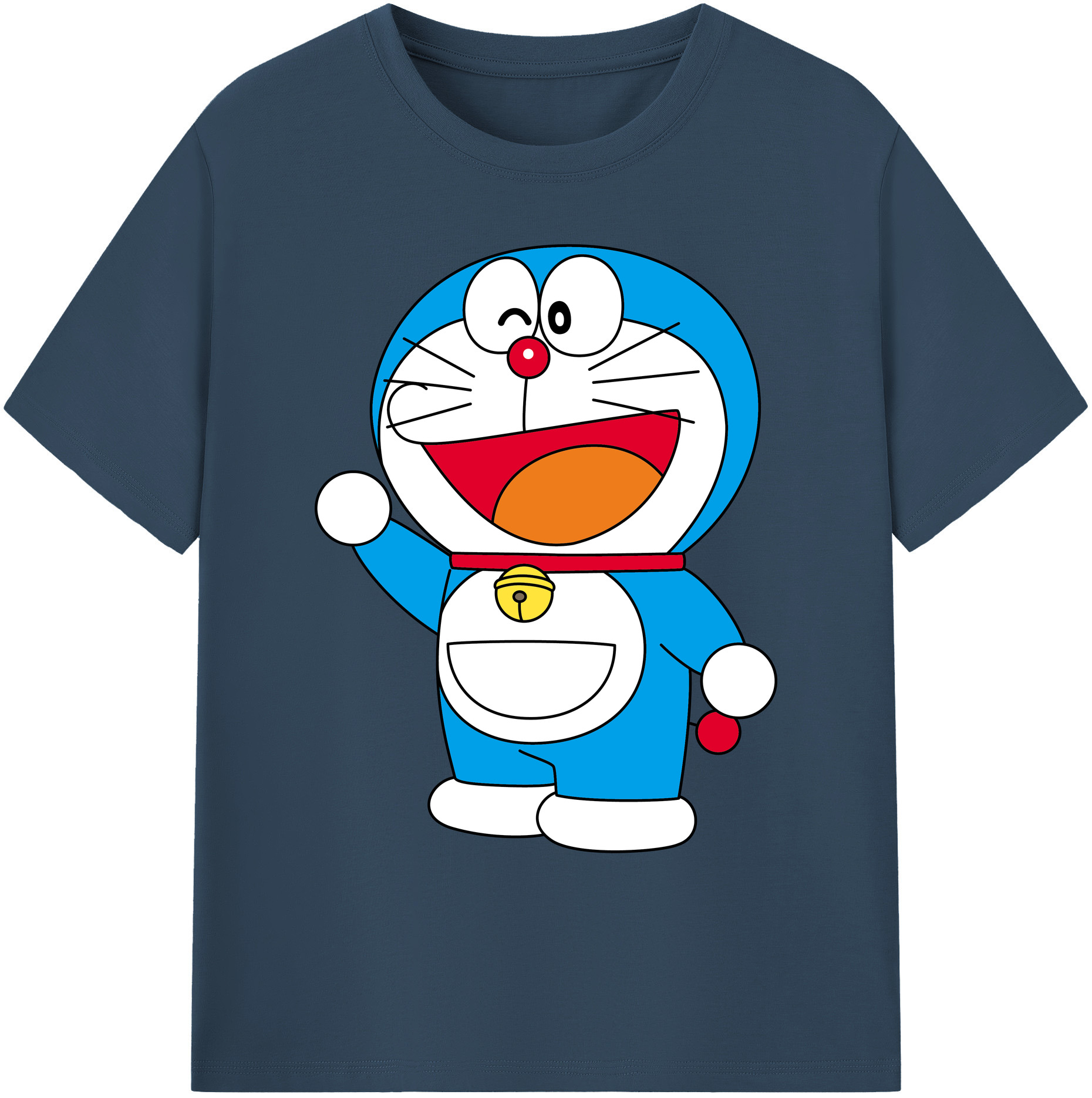 （画像用） ドラえもん Doraemon 綿100％ メンズ半袖Tシャツ｜肌触りやわらか＆通気性