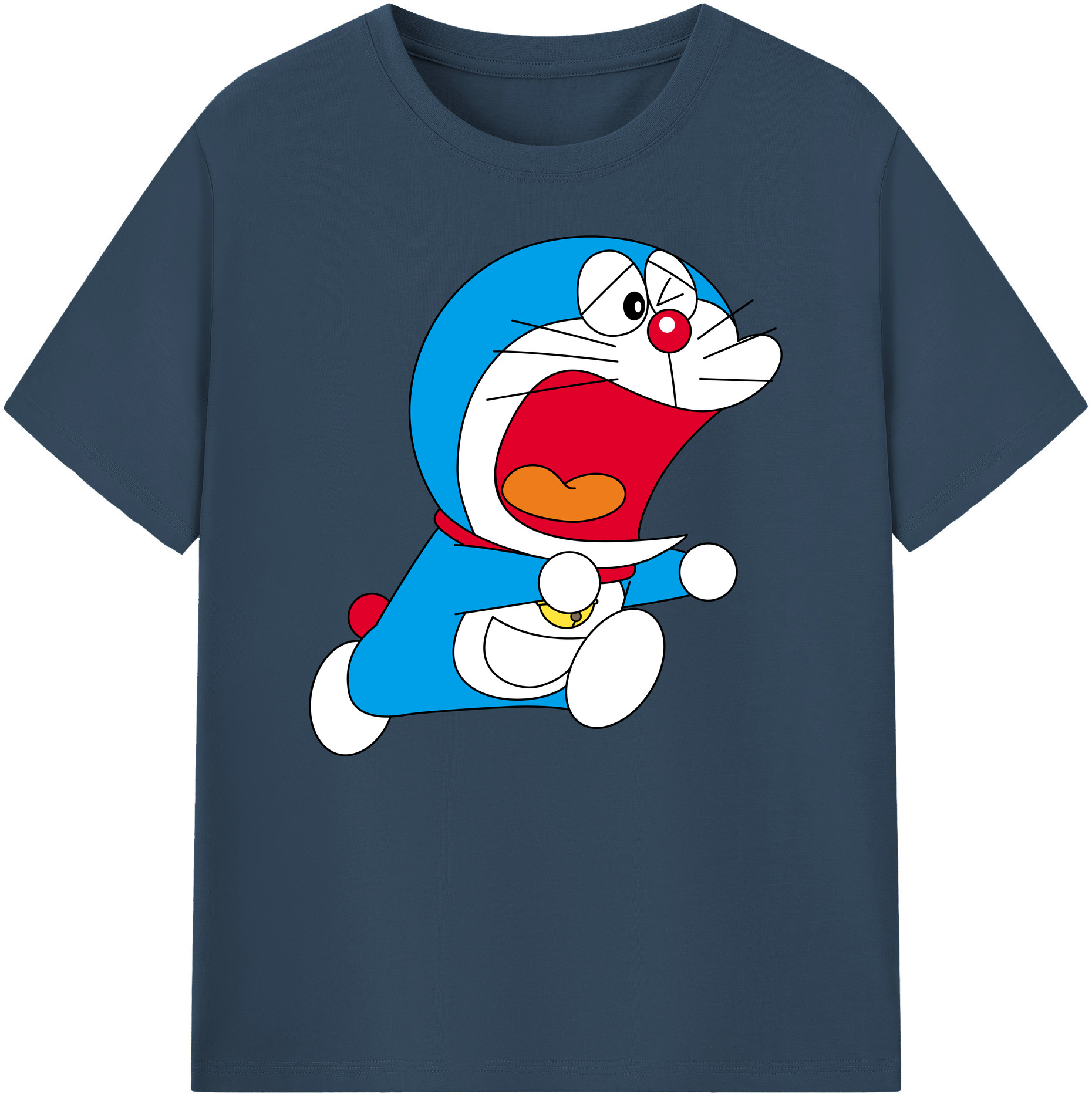 （画像用） ドラえもん Doraemon 綿100％ メンズ半袖Tシャツ｜肌触りやわらか＆通気性