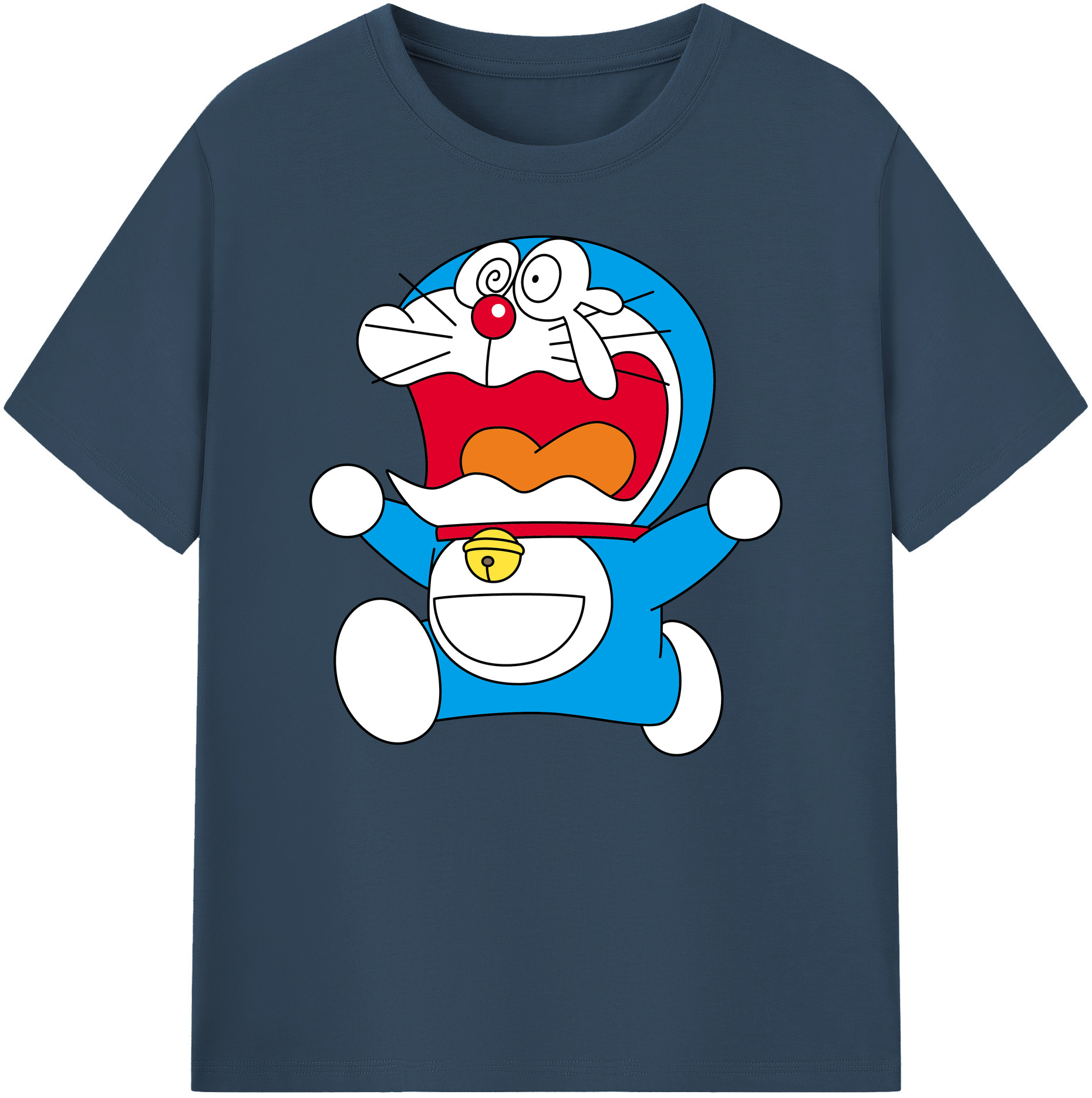 （画像用） ドラえもん Doraemon 綿100％ メンズ半袖Tシャツ｜肌触りやわらか＆通気性