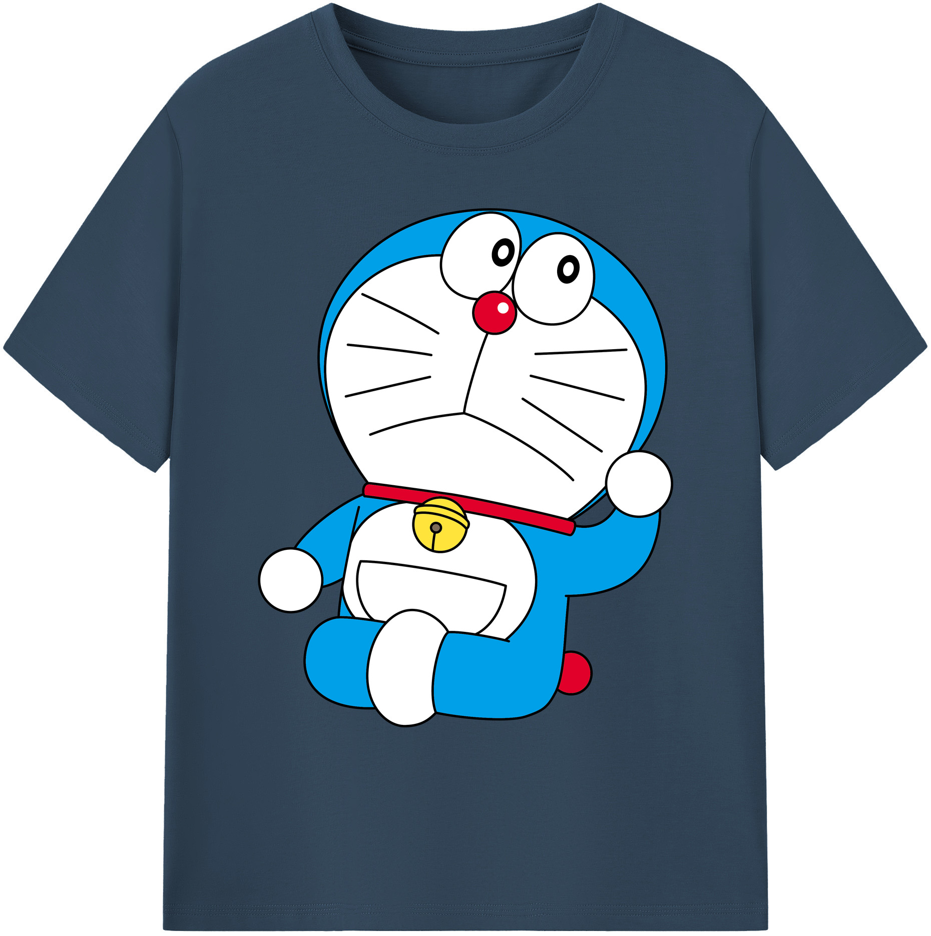 （画像用） ドラえもん Doraemon 綿100％ メンズ半袖Tシャツ｜肌触りやわらか＆通気性