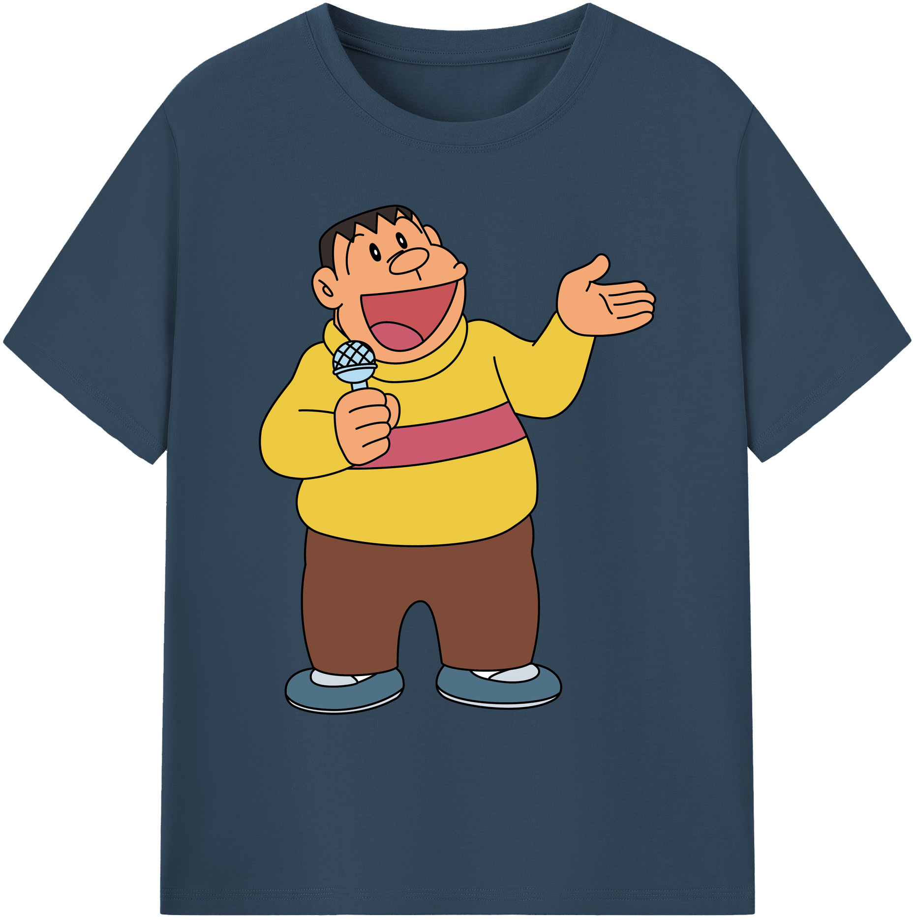 （画像用） ドラえもん 剛田武 Doraemon Gouta Takeshi 綿100％ メンズ半袖Tシャツ｜肌触りやわらか＆通気性