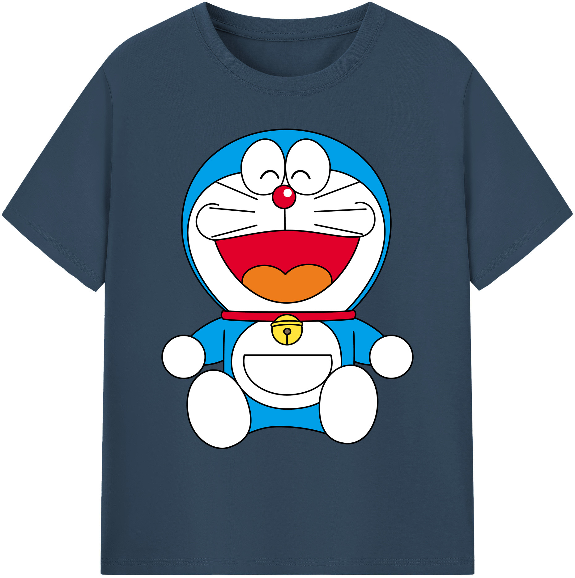 （画像用） ドラえもん Doraemon 綿100％ メンズ半袖Tシャツ｜肌触りやわらか＆通気性
