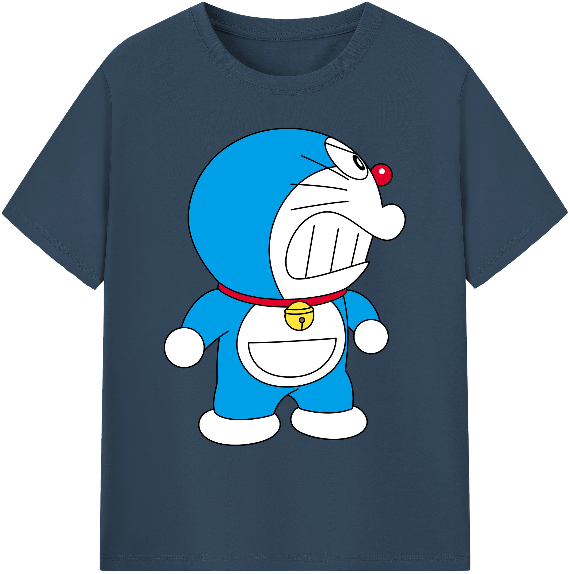 （画像用） ドラえもん Doraemon 綿100％ メンズ半袖Tシャツ｜肌触りやわらか＆通気性