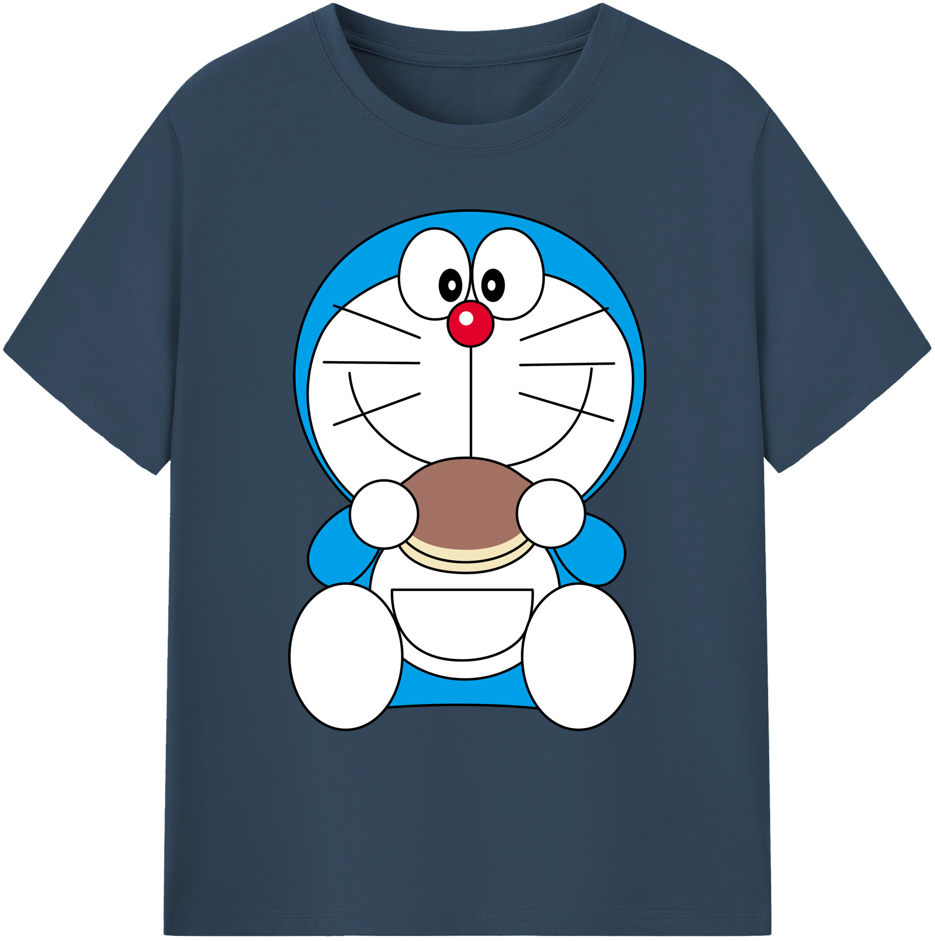 （画像用） ドラえもん Doraemon 綿100％ メンズ半袖Tシャツ｜肌触りやわらか＆通気性