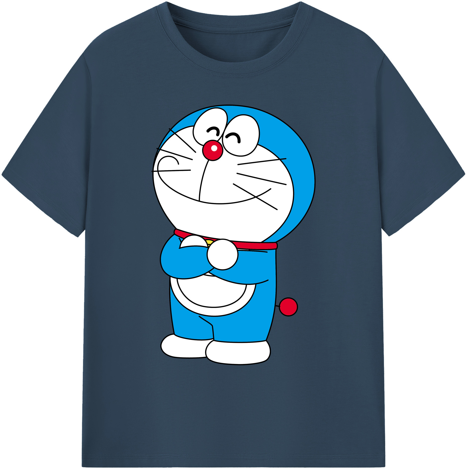 （画像用） ドラえもん Doraemon 綿100％ メンズ半袖Tシャツ｜肌触りやわらか＆通気性