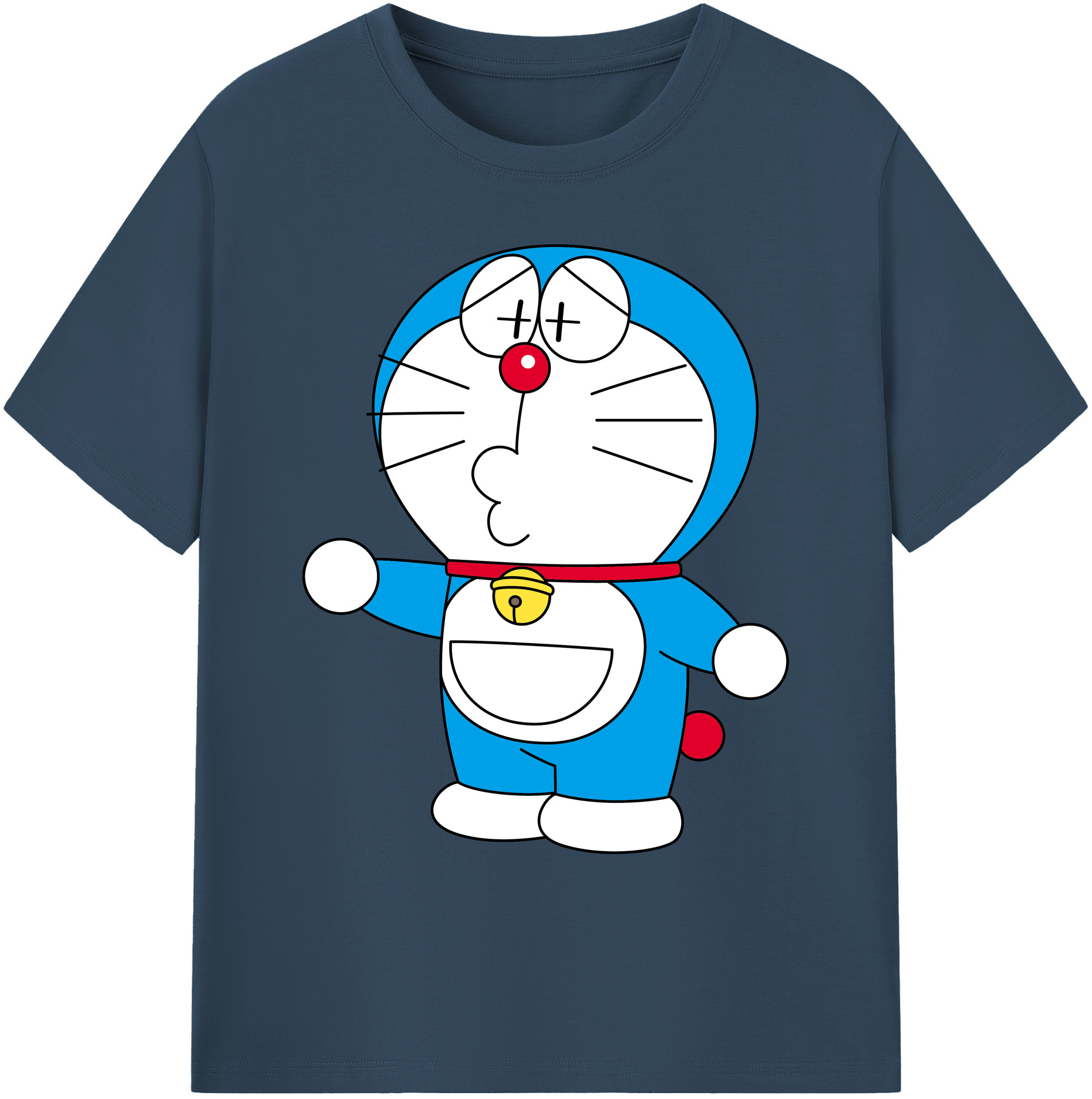 （画像用） ドラえもん Doraemon 綿100％ メンズ半袖Tシャツ｜肌触りやわらか＆通気性