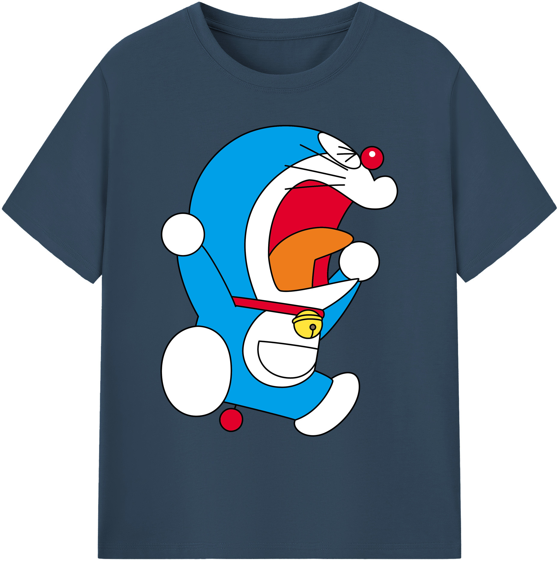 （画像用） ドラえもん Doraemon 綿100％ メンズ半袖Tシャツ｜肌触りやわらか＆通気性