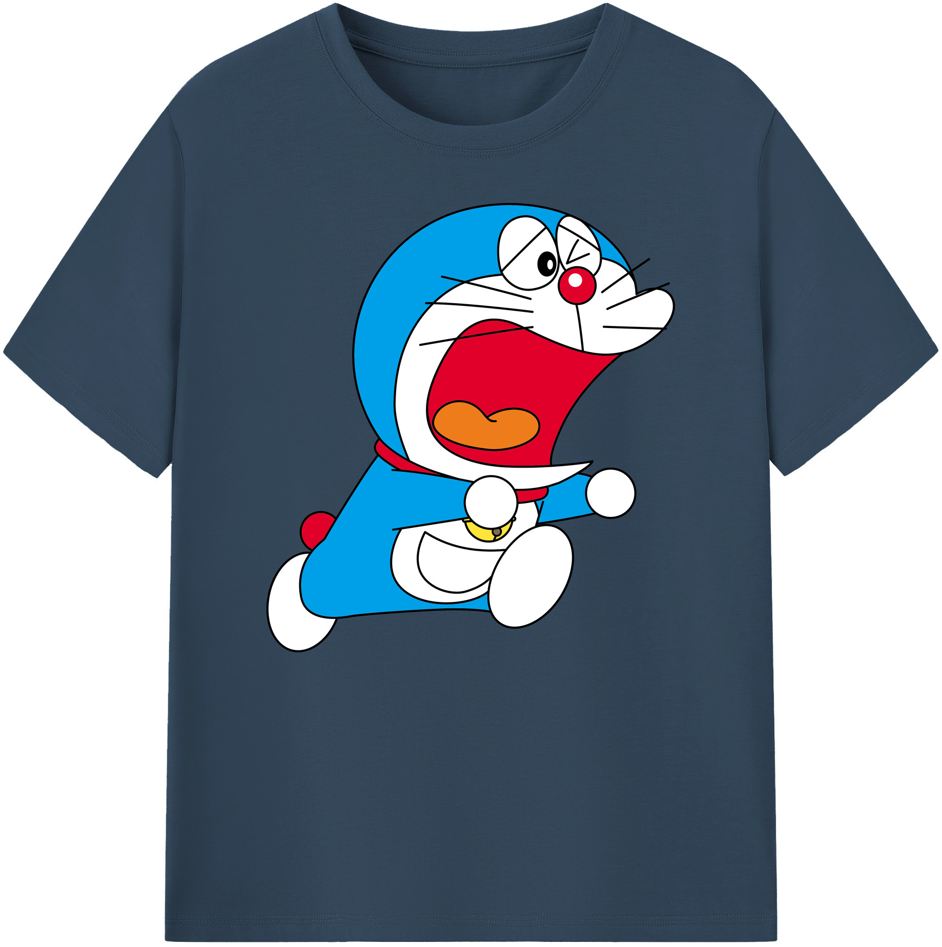 （画像用） ドラえもん Doraemon 綿100％ メンズ半袖Tシャツ｜肌触りやわらか＆通気性
