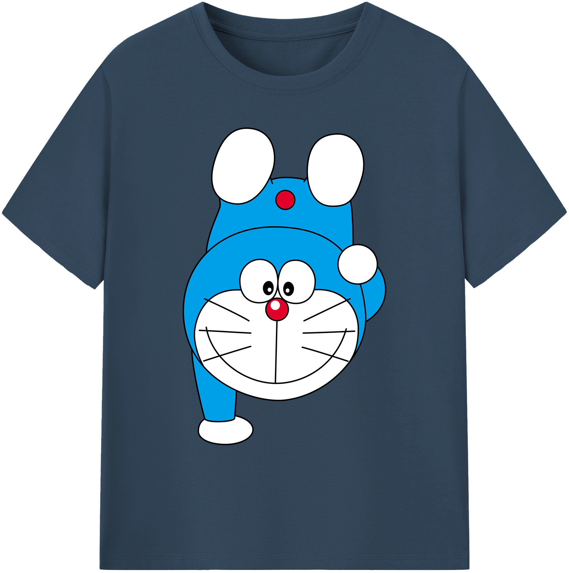 （画像用） ドラえもん Doraemon 綿100％ メンズ半袖Tシャツ｜肌触りやわらか＆通気性