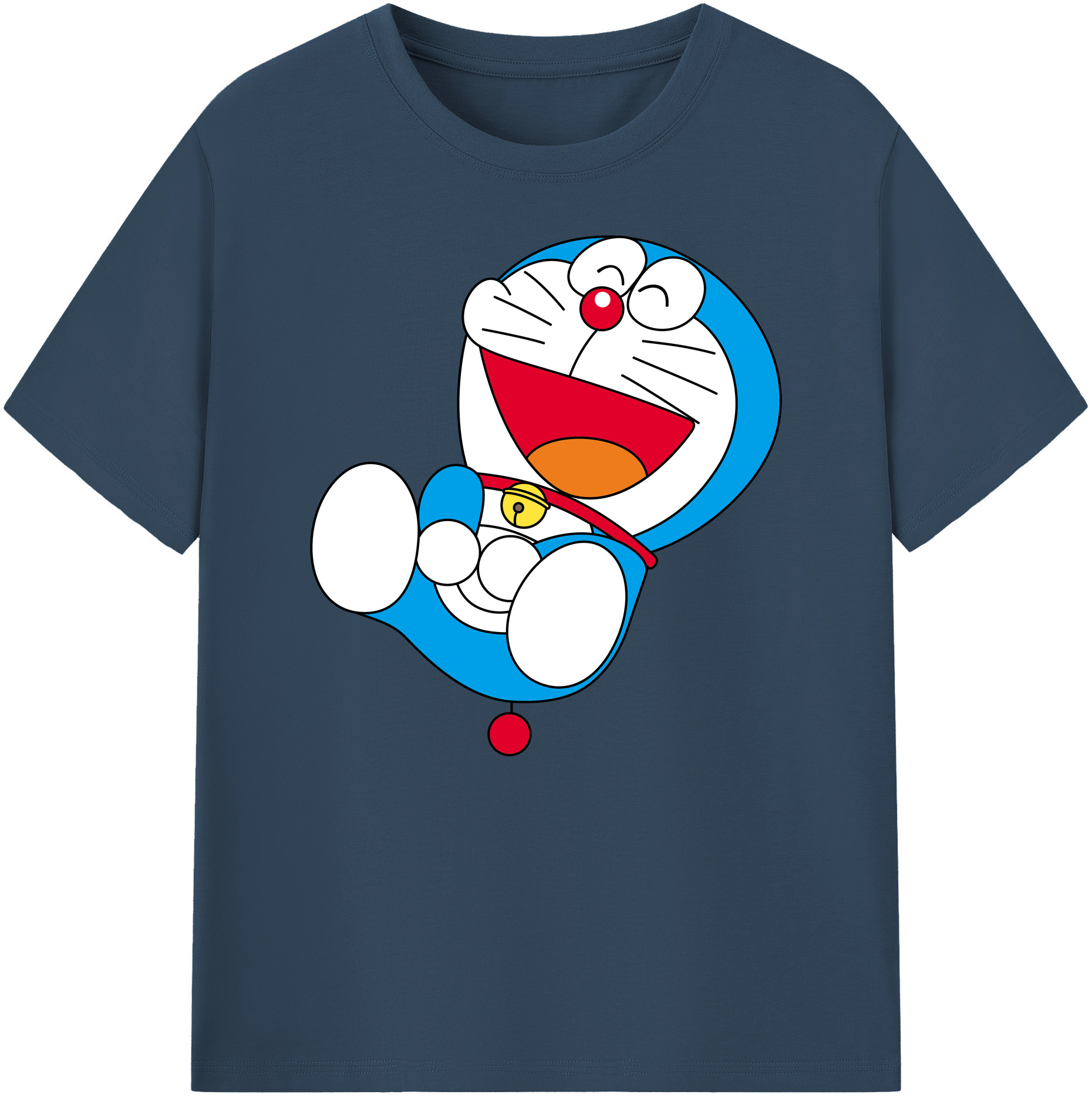 （画像用） ドラえもん Doraemon 綿100％ メンズ半袖Tシャツ｜肌触りやわらか＆通気性