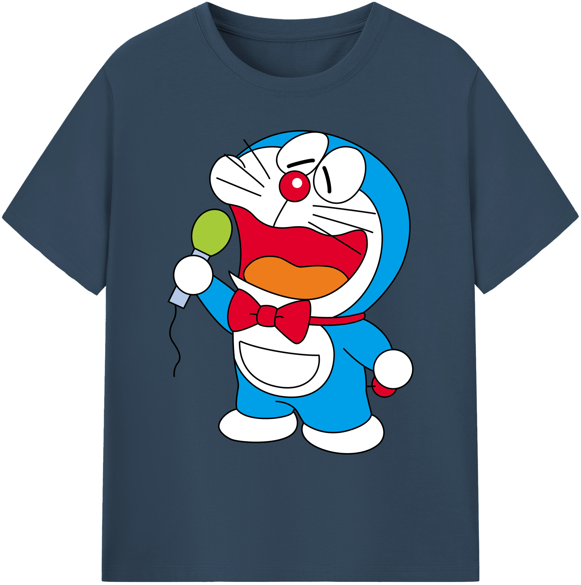 （画像用） ドラえもん Doraemon 綿100％ メンズ半袖Tシャツ｜肌触りやわらか＆通気性