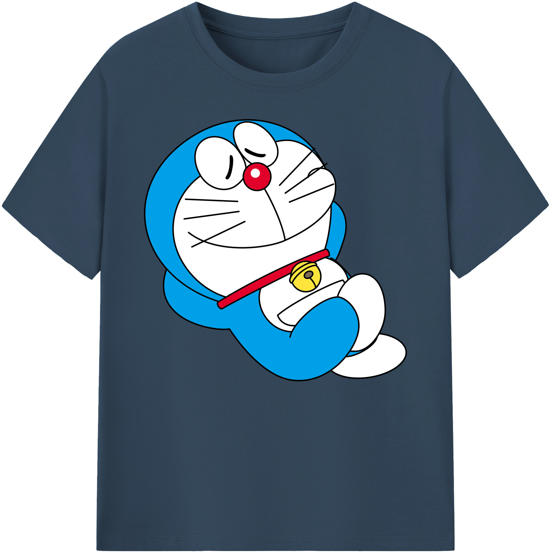 （画像用） ドラえもん Doraemon 綿100％ メンズ半袖Tシャツ｜肌触りやわらか＆通気性