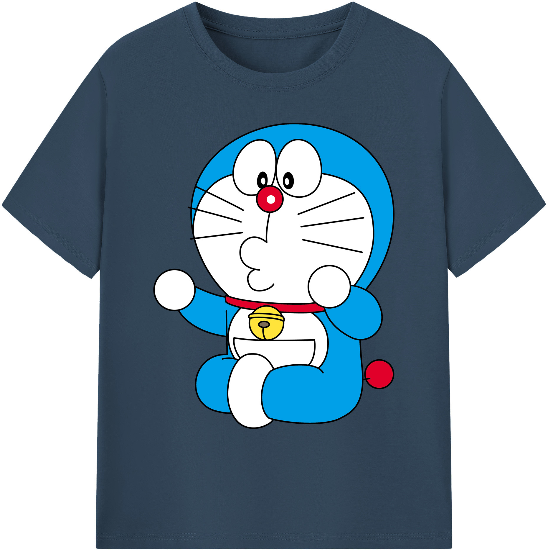 （画像用） ドラえもん Doraemon 綿100％ メンズ半袖Tシャツ｜肌触りやわらか＆通気性