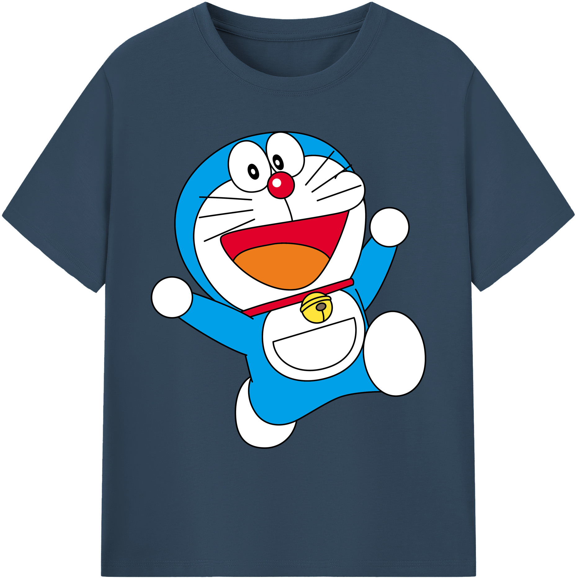 （画像用） ドラえもん Doraemon 綿100％ メンズ半袖Tシャツ｜肌触りやわらか＆通気性
