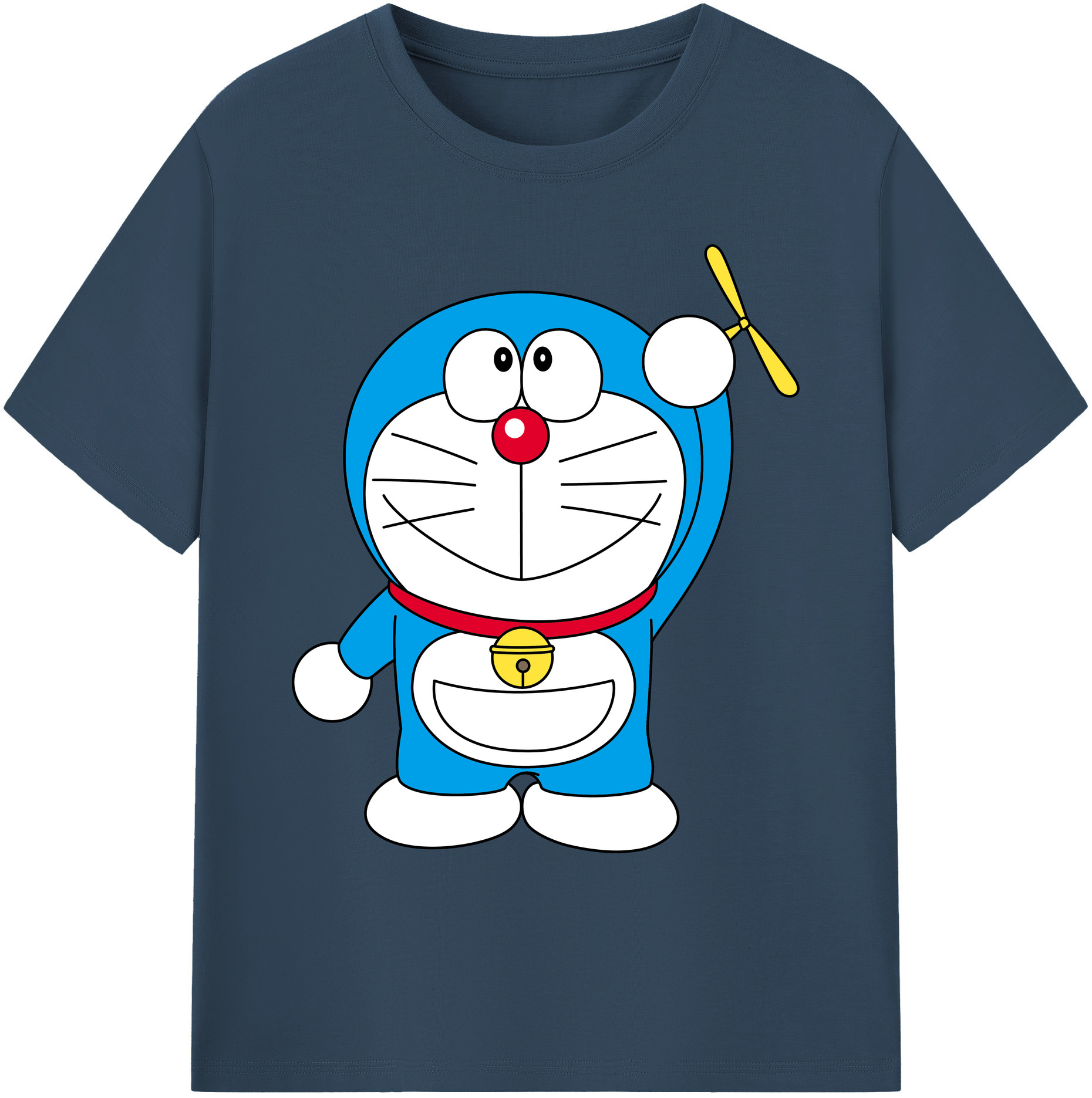 （画像用） ドラえもん Doraemon 綿100％ メンズ半袖Tシャツ｜肌触りやわらか＆通気性